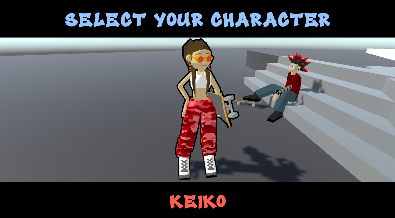 Character Select Screen - Keiko