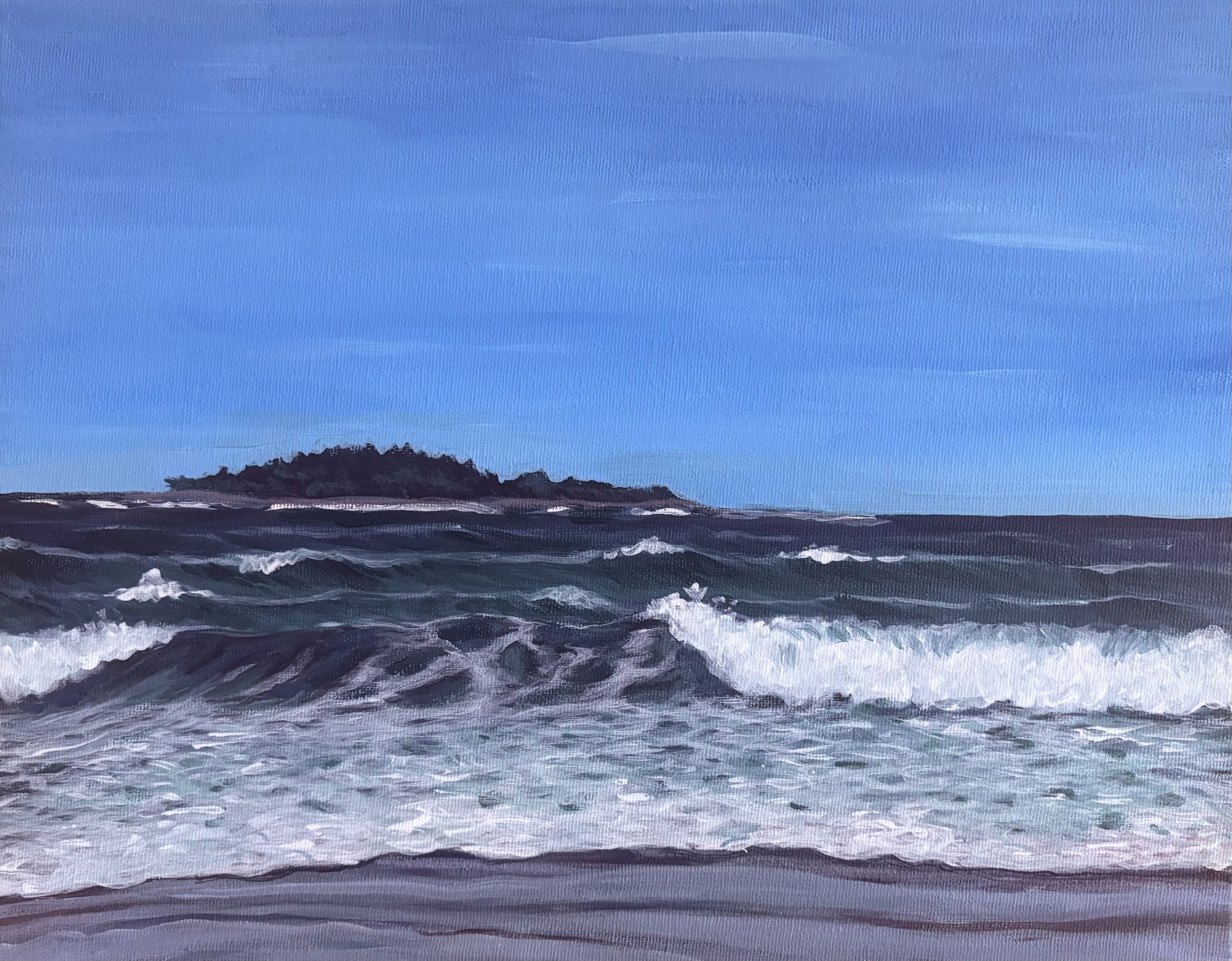 Goose Rocks Beach II, 11X14"
