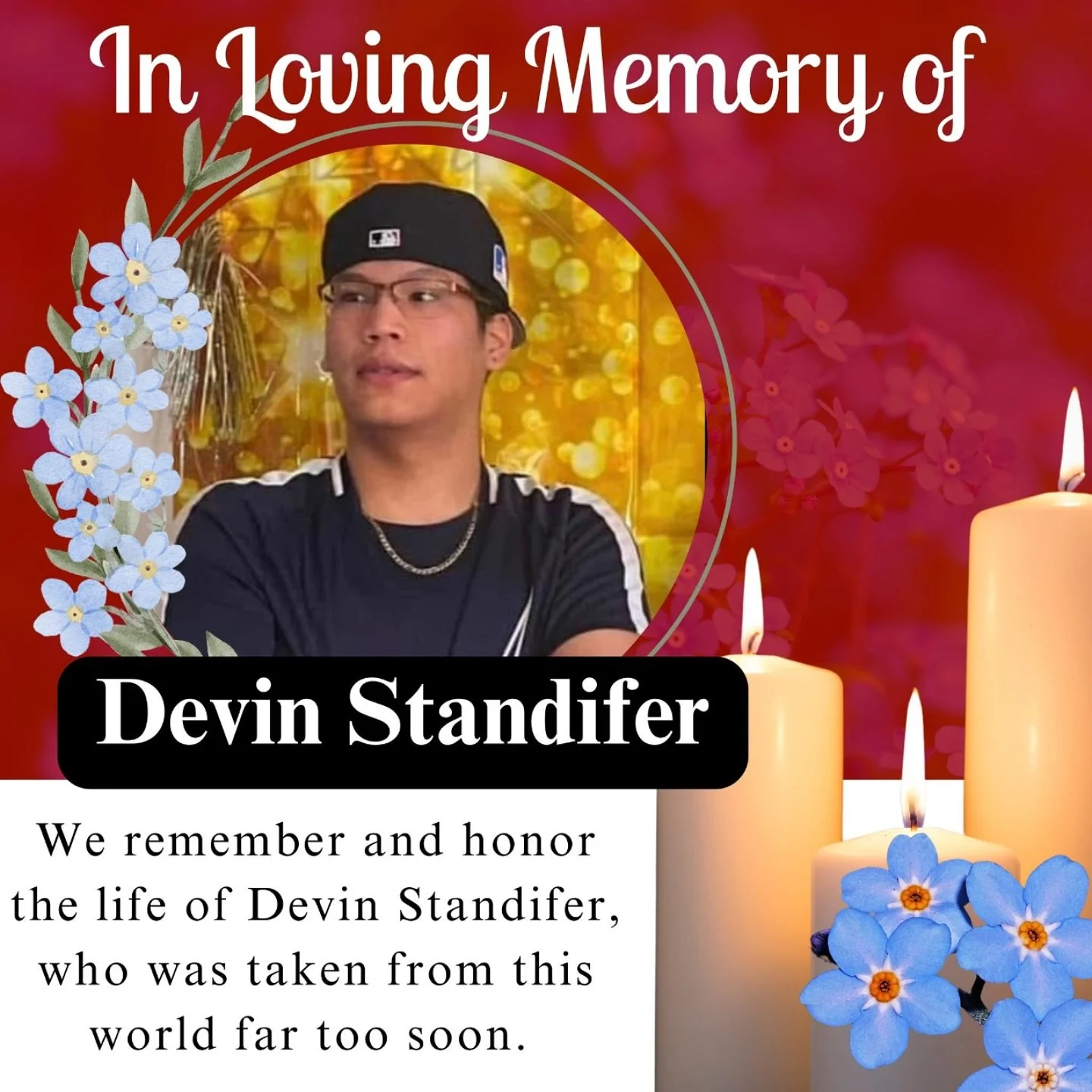 The MMIWG2S Alaska Working Group extends our deepest condolences and heartfelt prayers to the family and loved ones of Devin Standifer.

In Loving Memory of Devin Standifer 

We join our voices in remembrance of Devin, whose life was taken far too so