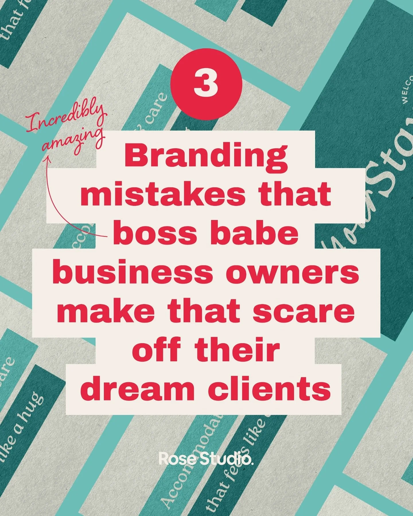 3 branding mistakes that (incredibly amazing ) female business owners are making that&rsquo;s scaring off their dream clients - 

If you&rsquo;re DIY&rsquo;ing your visuals, speaking to everyone, or playing it safe&hellip; your dream clients are scro