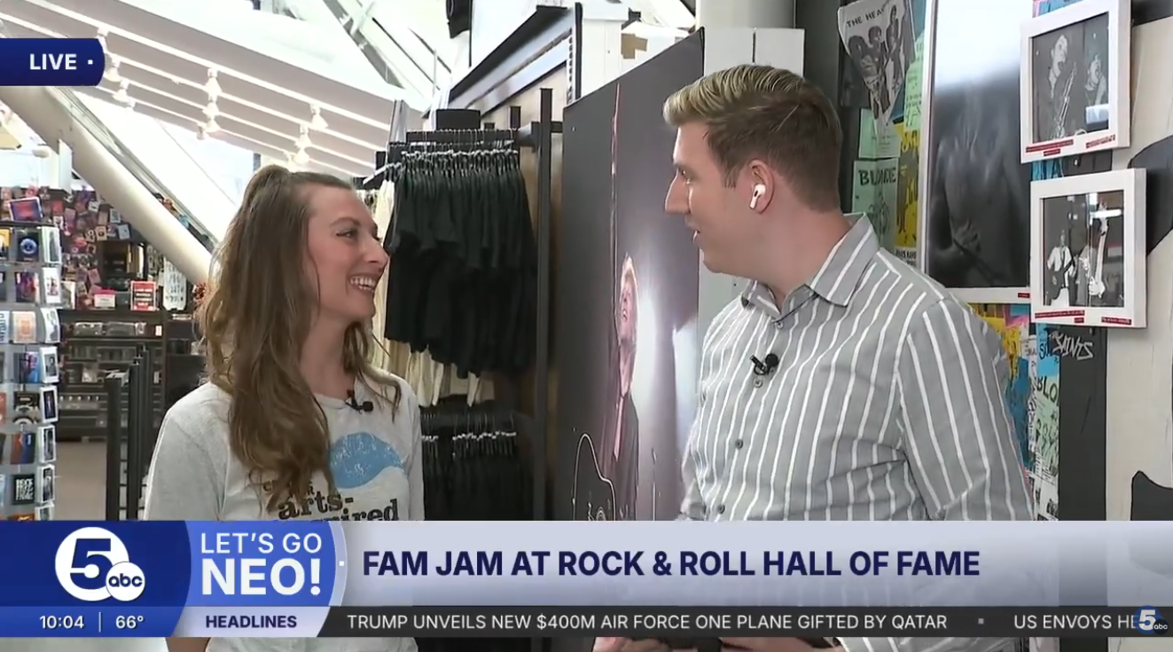 Center for Arts-Inspired Learning Featured on News 5 Cleveland (WEWS) Rock &amp; Roll Hall of Fame Fam Jam Segment (June 20, 2026)