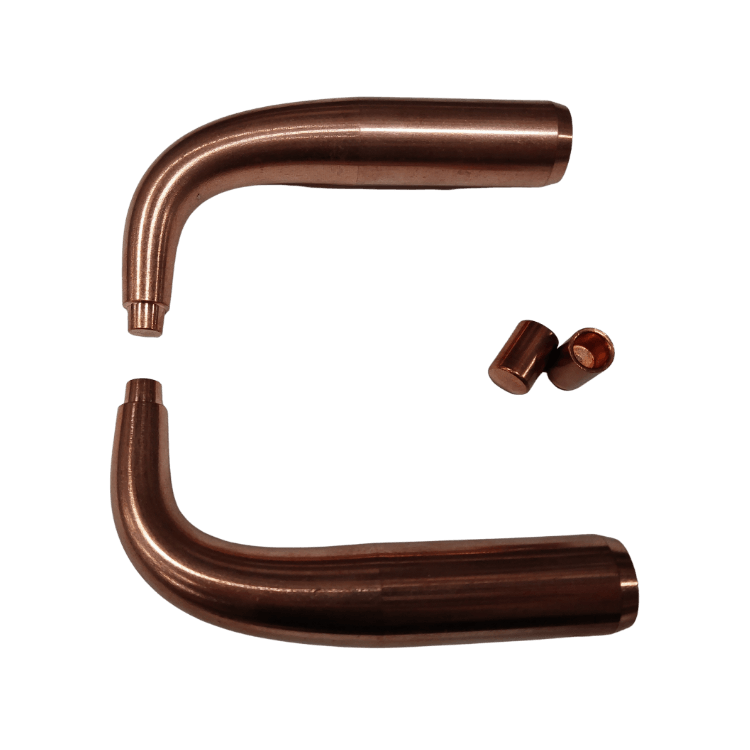 X1 Arm: 2 copper offset arms (120mm) with 2 caps type A - GYS (050501)