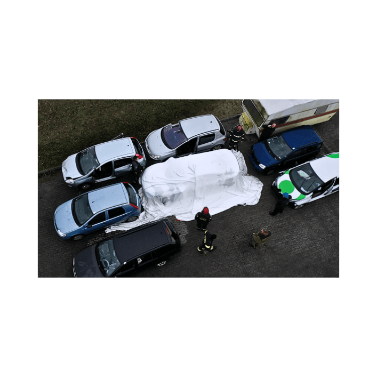 car fire isolation blanket for collision repair