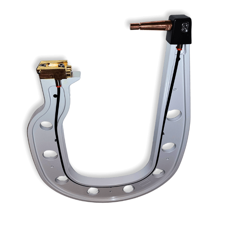 Professional G4 resistance spot welding arm with insulated design for collision repair applications.