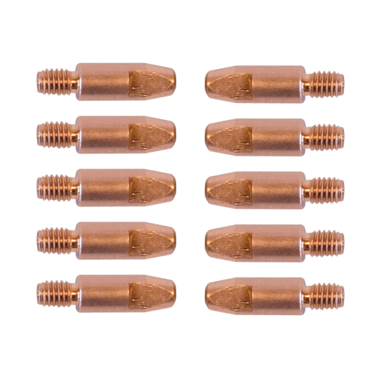10 CONTACT TIPS ALU Ø1.2 / M6 - 150/250/300A TORCH - GYS (041073)