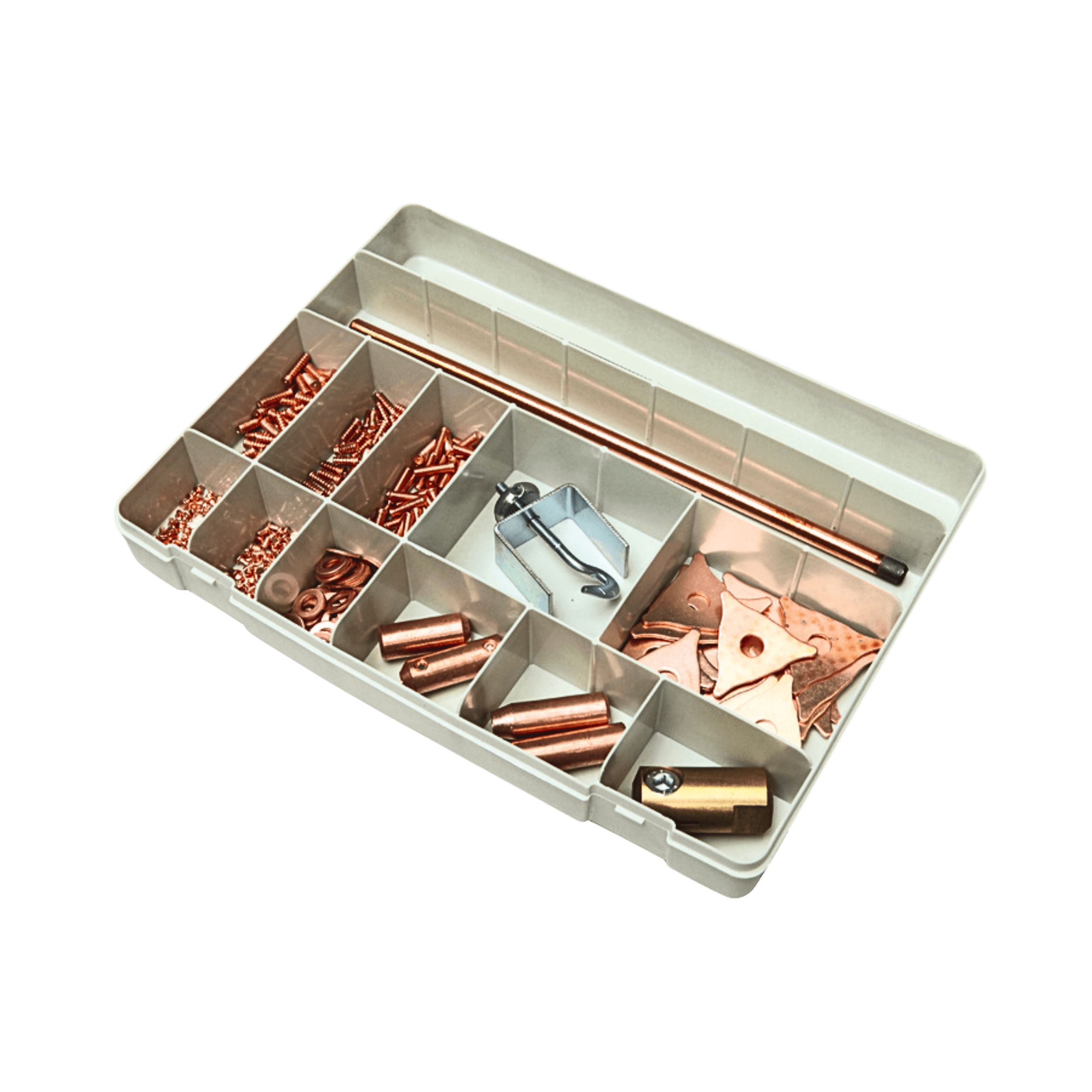 Spotter Box Pro Steel Dent Pulling Accessories Kit with Rivets, Electrodes, and Stars – (050075)