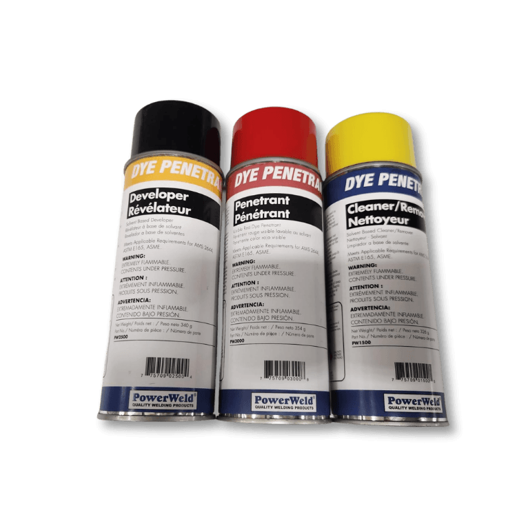 PowerWeld surface flaw detection aerosol kit