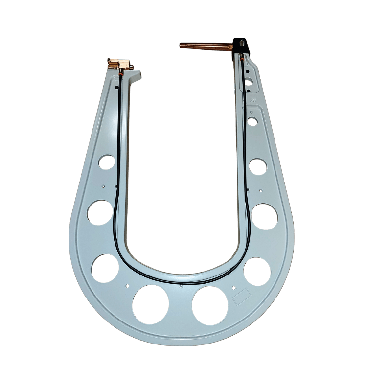 Professional G5 resistance spot welding arm with wall bracket for collision repair applications.