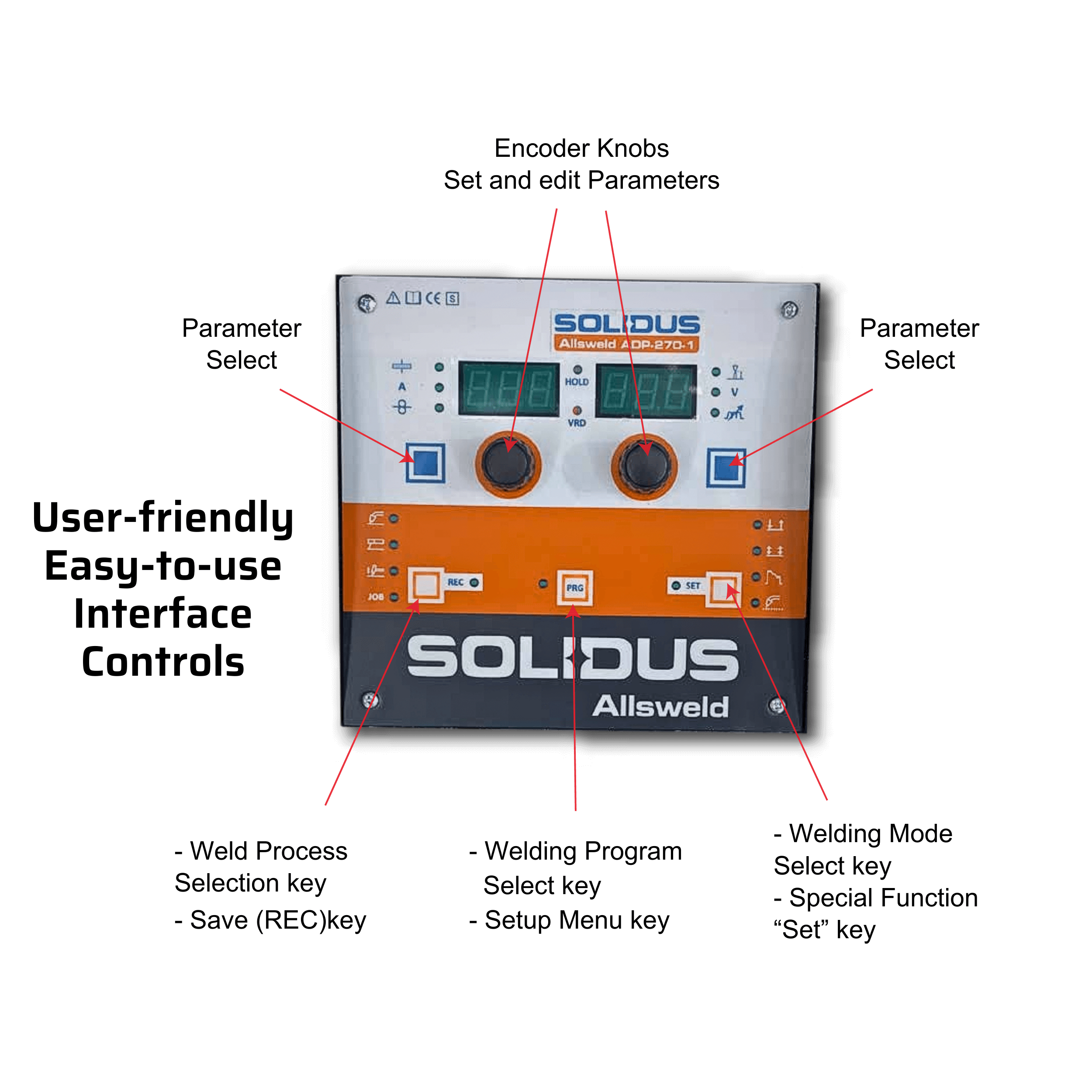 Allsweld multi-process MIG TIG MMA welding machine