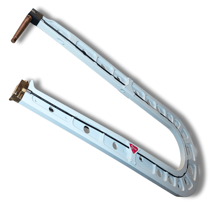 GYS G12 insulated aluminum welding arm model 075238 designed for deep-access collision repair applications.