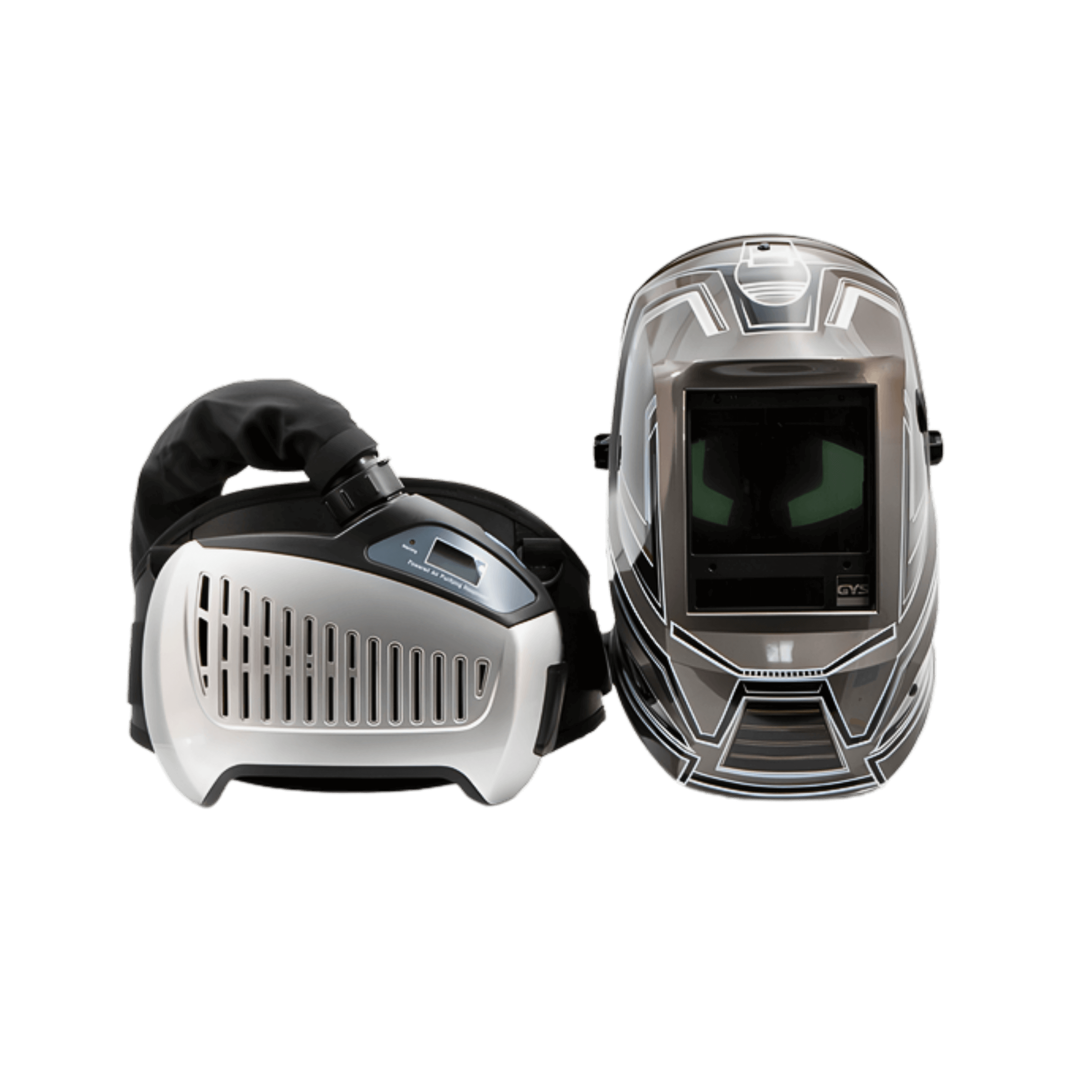 Powered air welding helmet with respiratory protection system