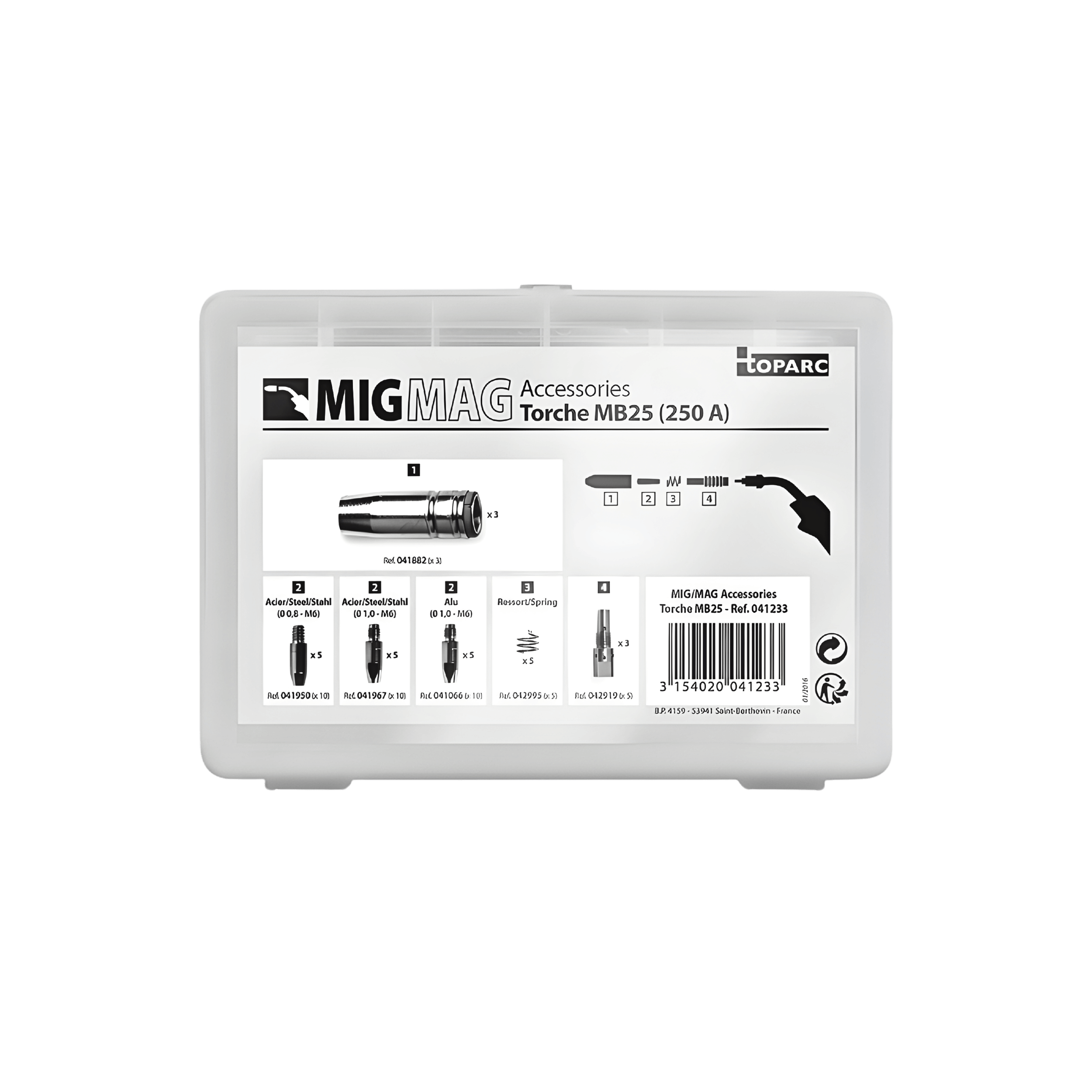 TORCH MB 25 ACCESSORIES BOX-041233 welding supplies