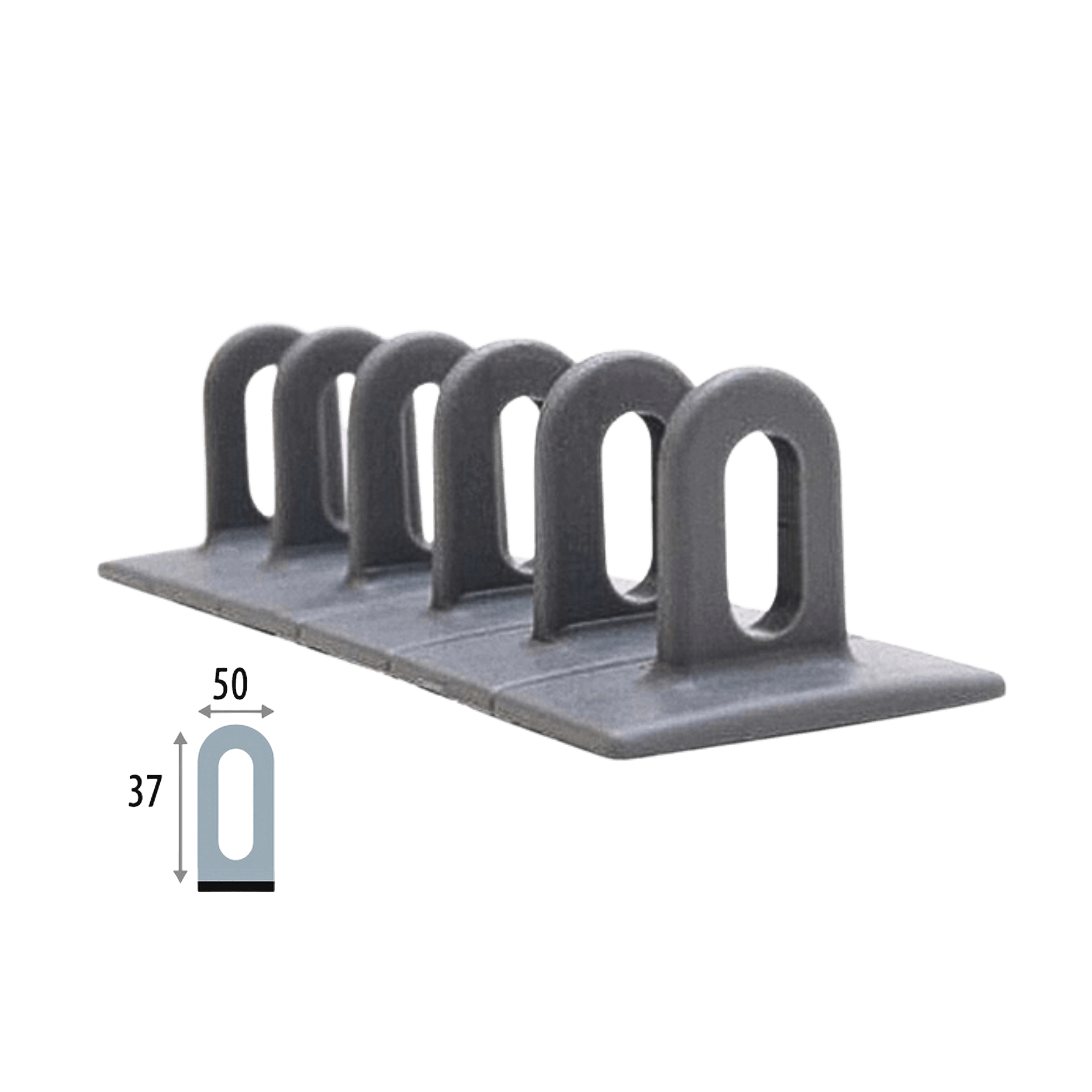 SET OF 3 GREY FLAT PLASTIC MULTIPADS- 048096