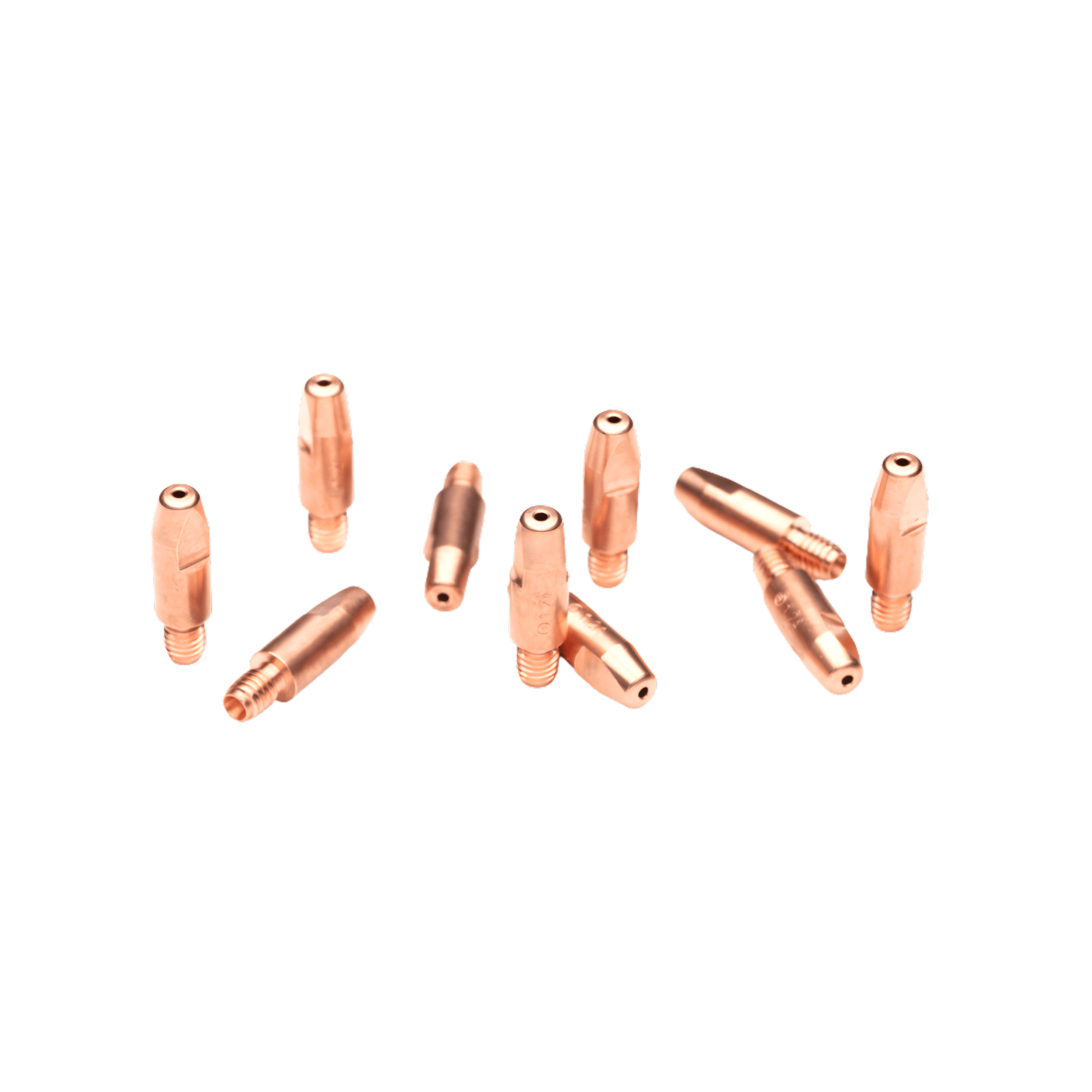 10 Contact Tips ALU 01.2 / M6 -150/250A Torch (041073)