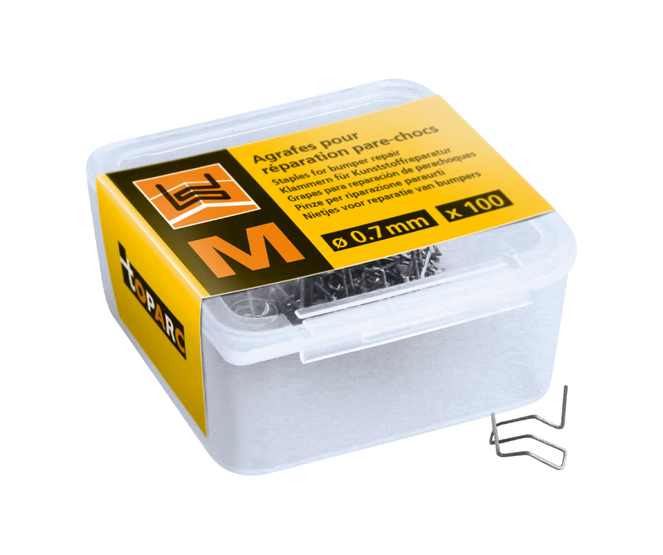 Stainless steel hot stapler staples for plastic repair