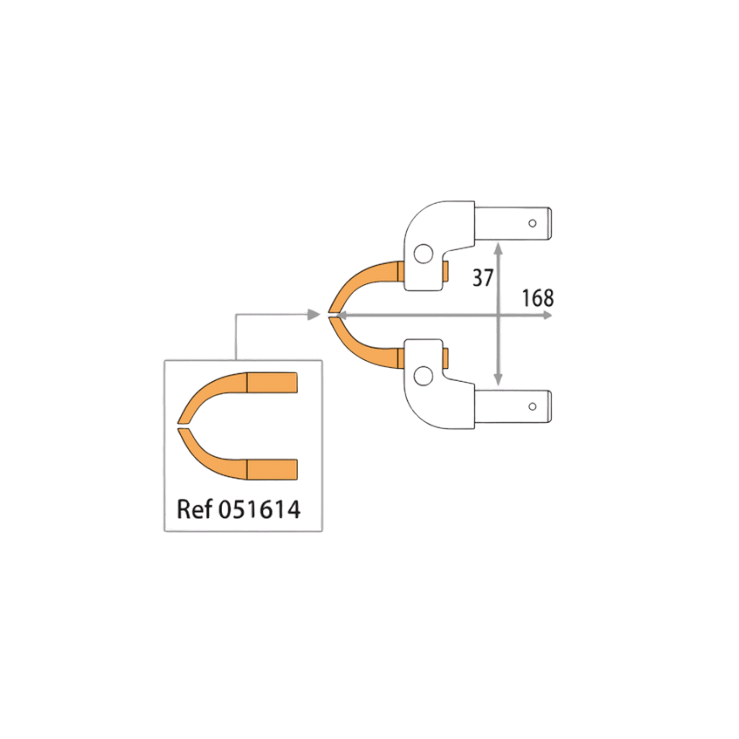 ALUMINIUM DIFFICULT-ACCESS X11 ARMS (x2)-051607
