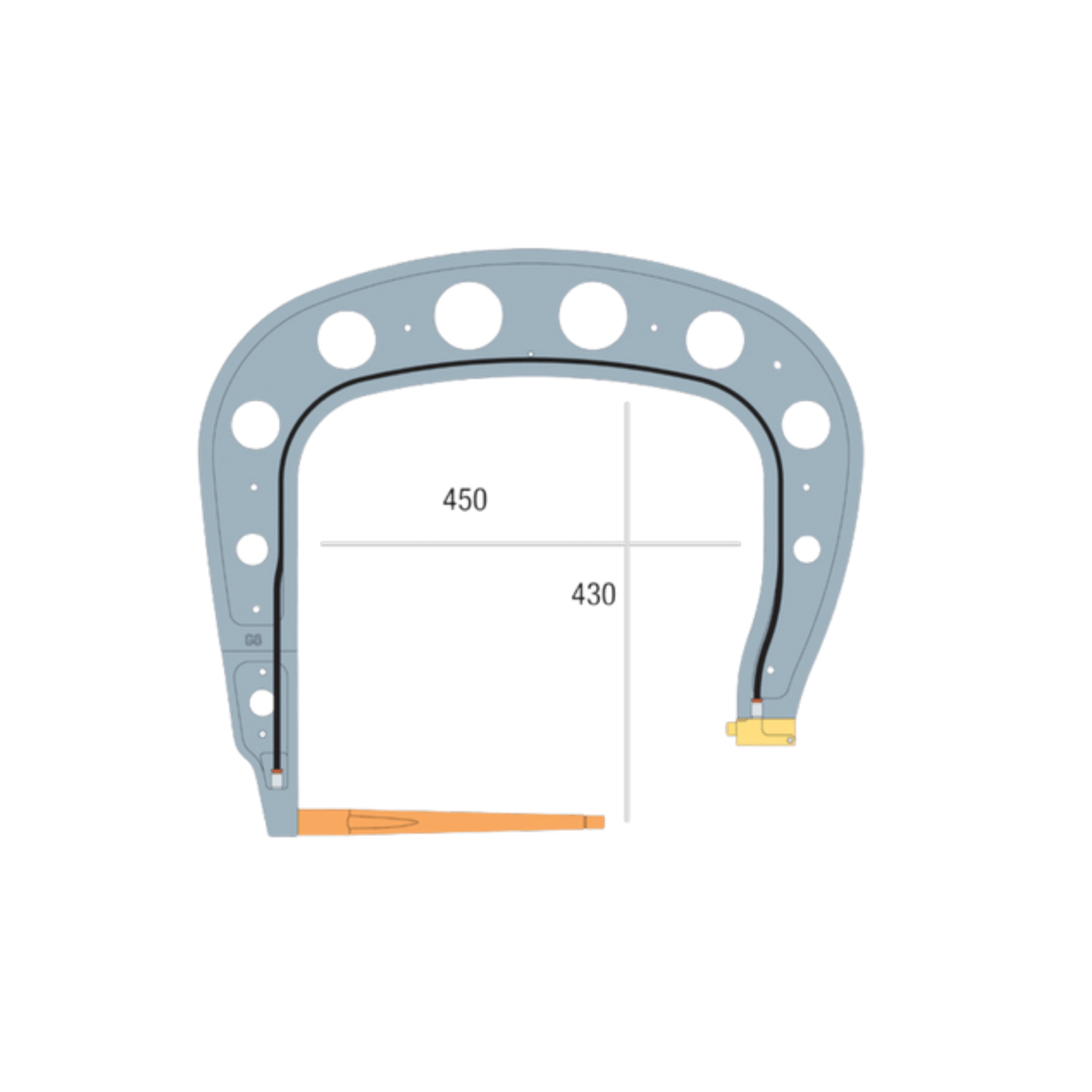 G8 Insulated Welding Arm with Wall Bracket – 8 bar / 550 daN- GYS (022836)
