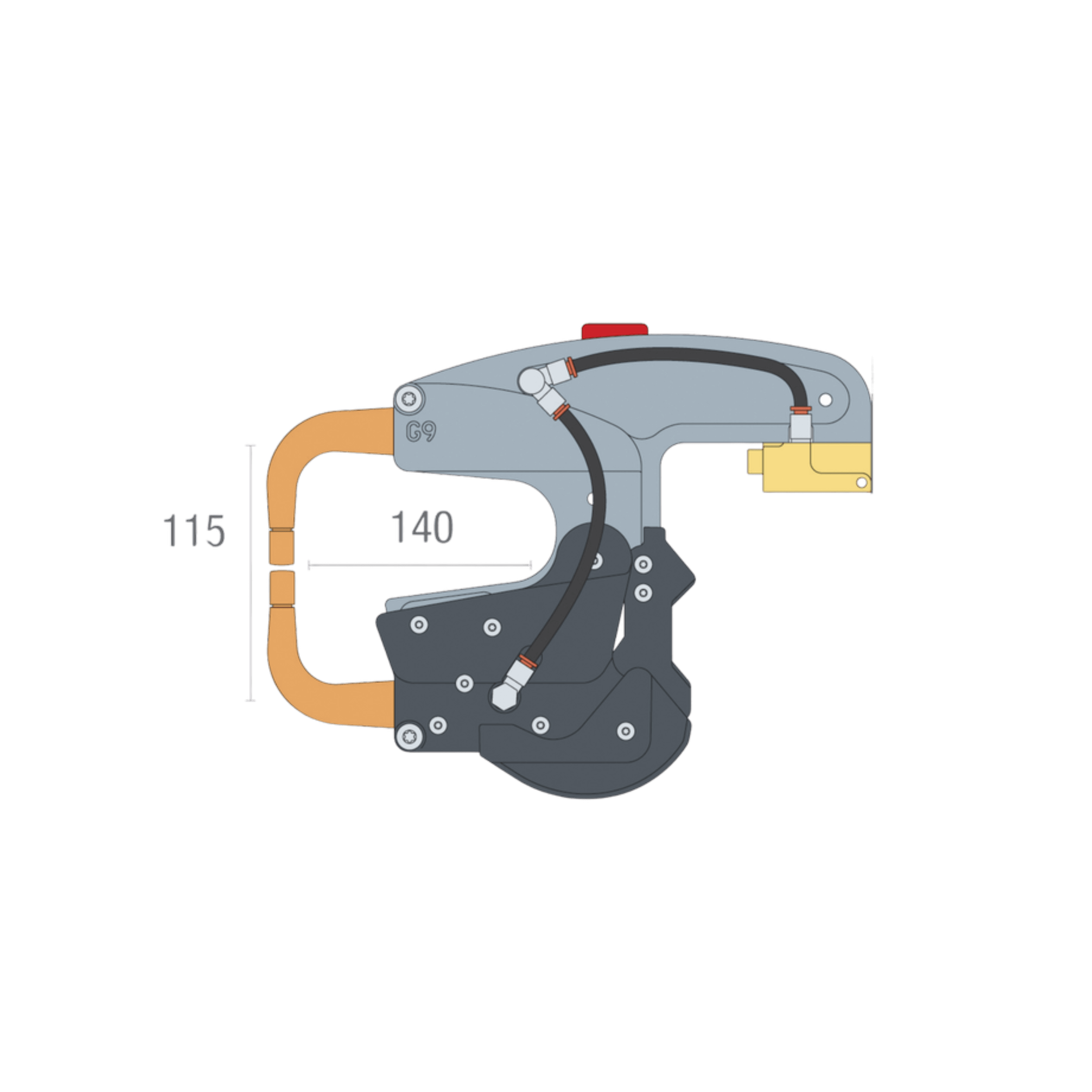 G9 Insulated C-to-X Welding Arm 8 bar 550 daN – 022881 — Shop SOLIDUS