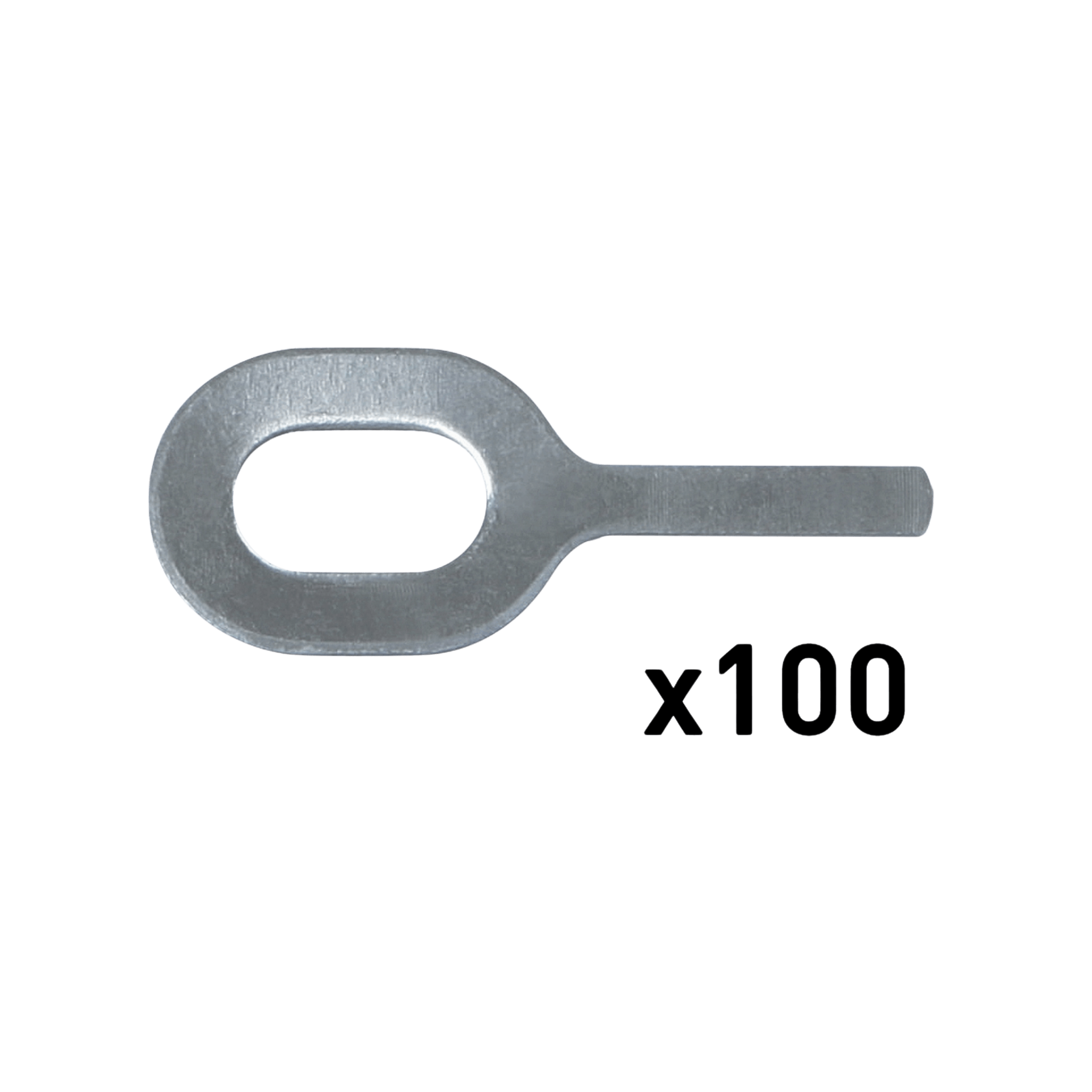 Aluminum Dent Pulling Rings N°8 – Al-Special 2.0mm Straight Pulling Rings (100 Pack) – (065703)