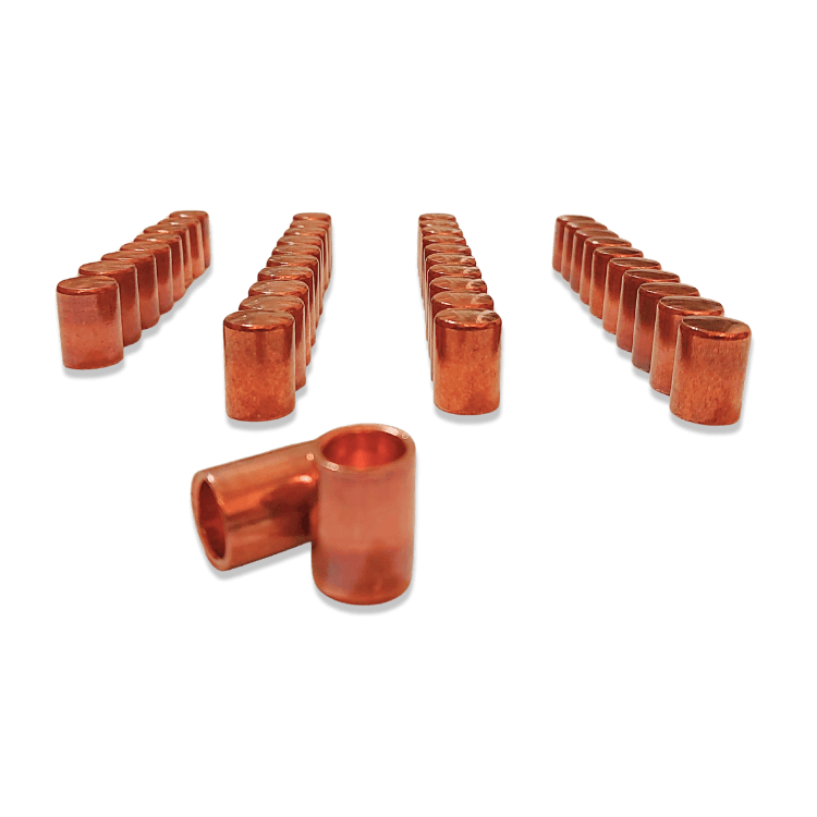GYS Type A copper electrode caps designed for professional resistance spot welding