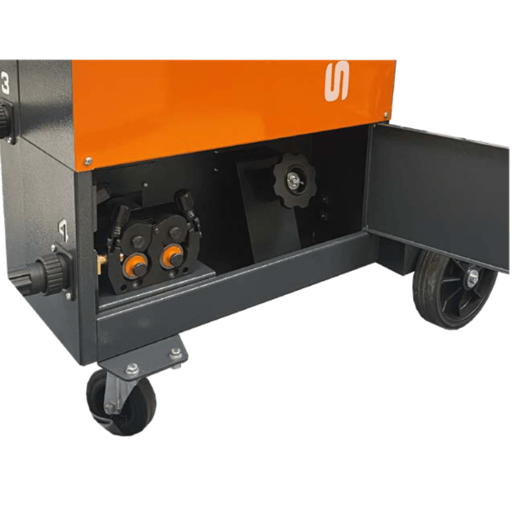 Professional autobody pulse MIG welding machine with four torches