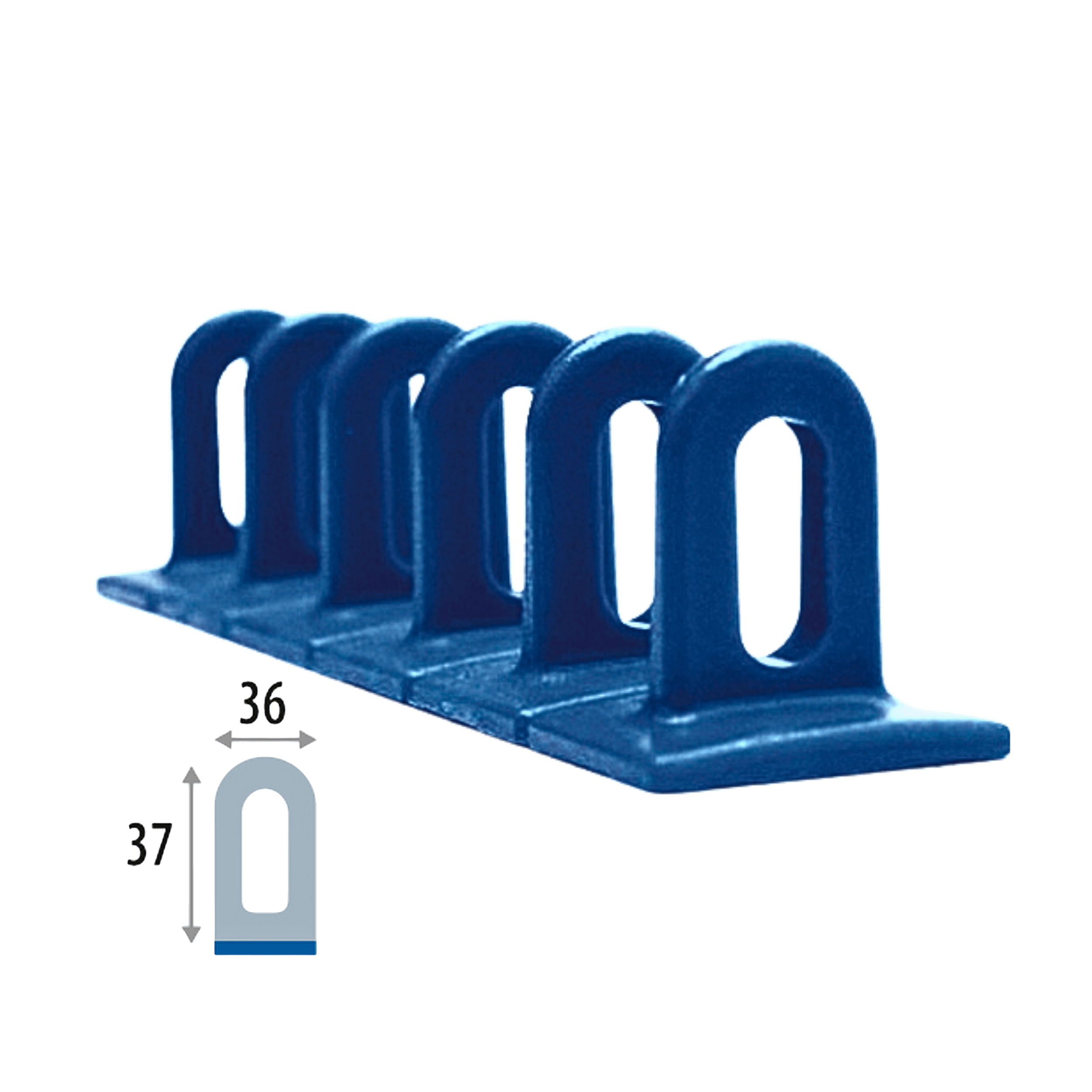 SET OF 3 BLUE FLAT PLASTIC MULTIPADS- 048102