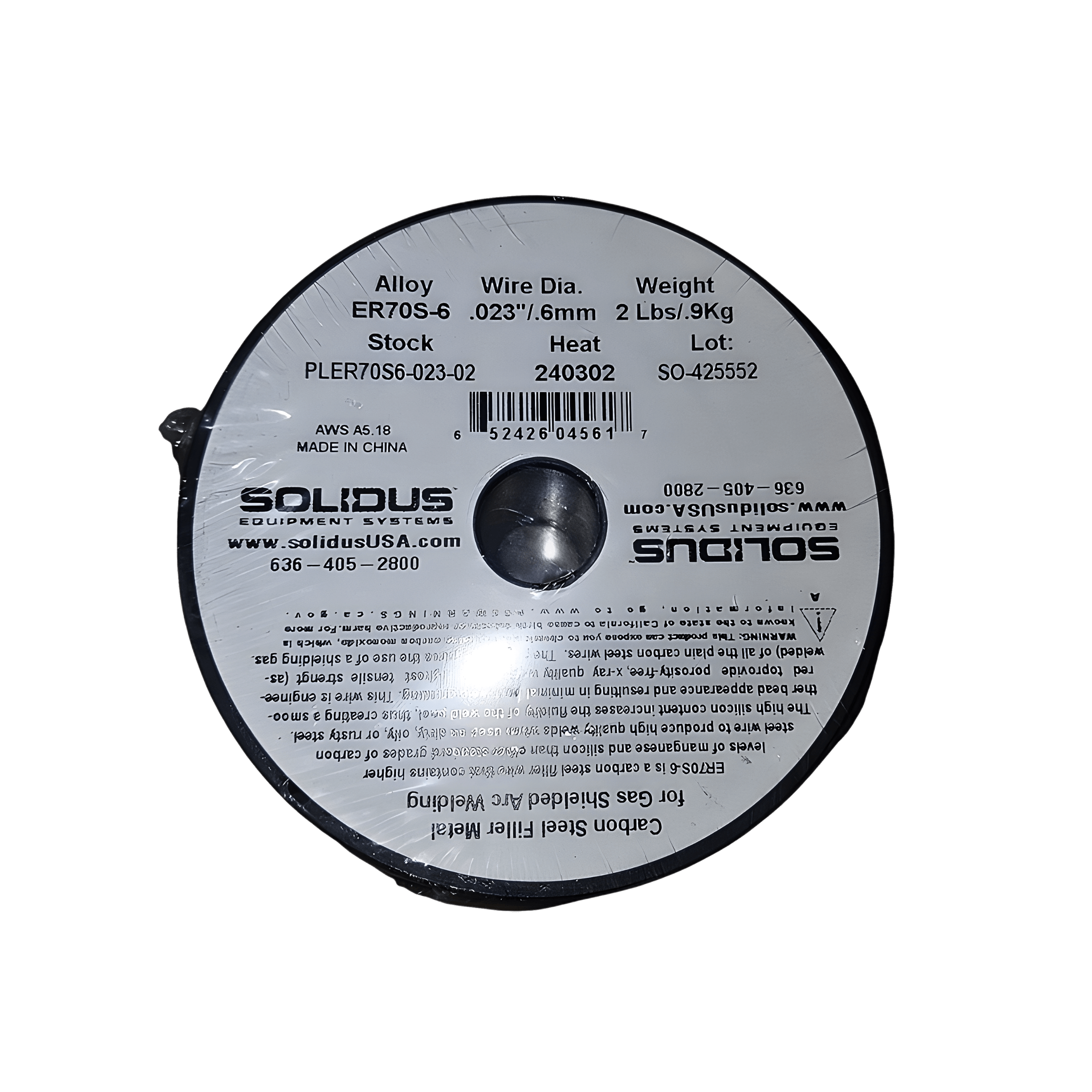 Welding Wire Alloy ER70S-6 2lbs-PLER70S6-023-02