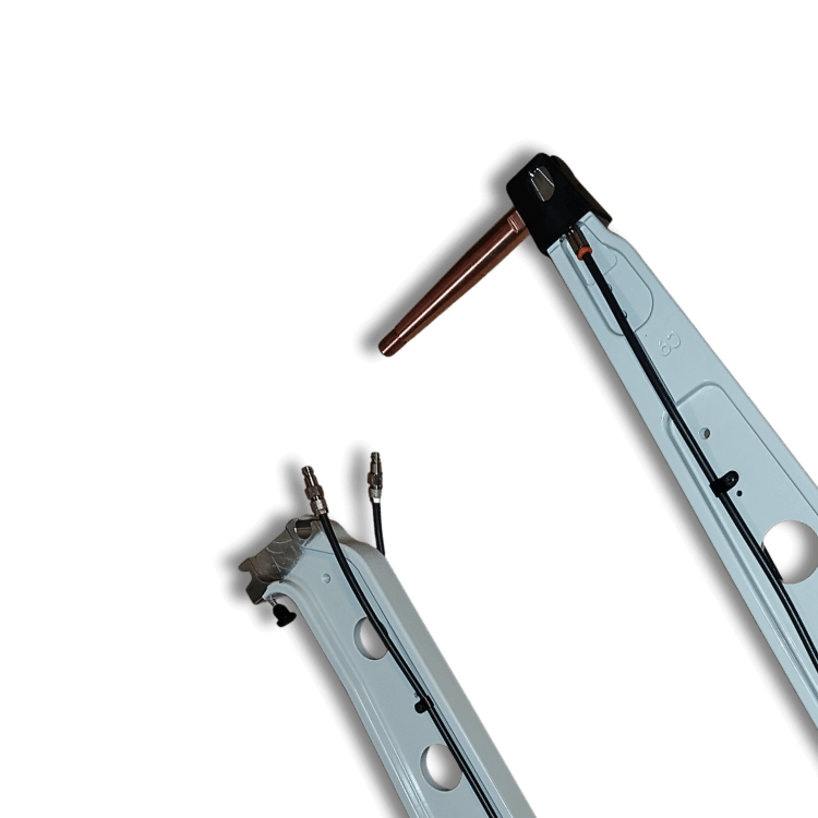 Professional liquid-cooled welding arm for GYS spot welders used in autobody and collision repair shops