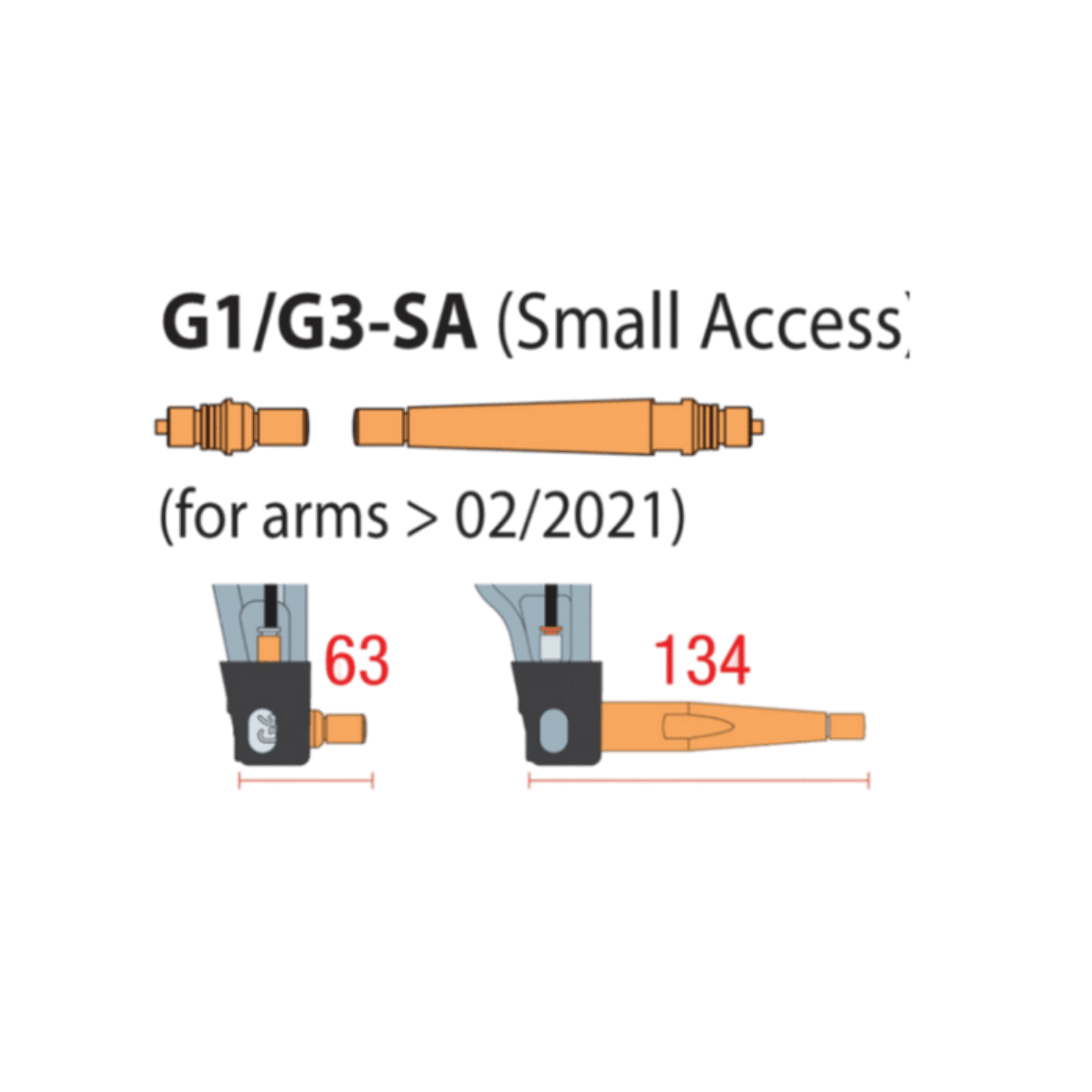 G1 / G3-SA Small Access Extension Set- GYS (067653)