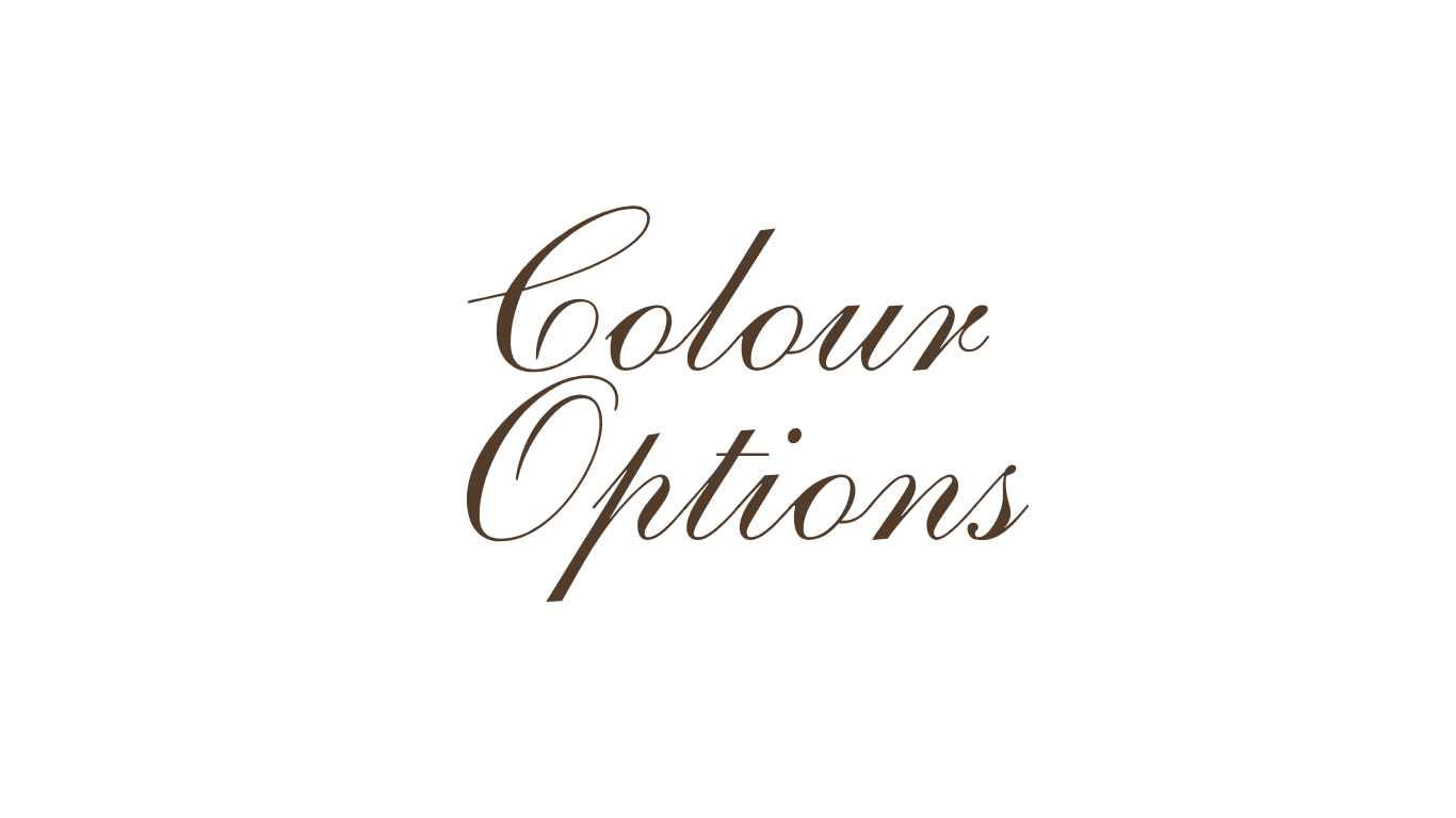 Text on a black background that says 'Color Options' in cursive font.