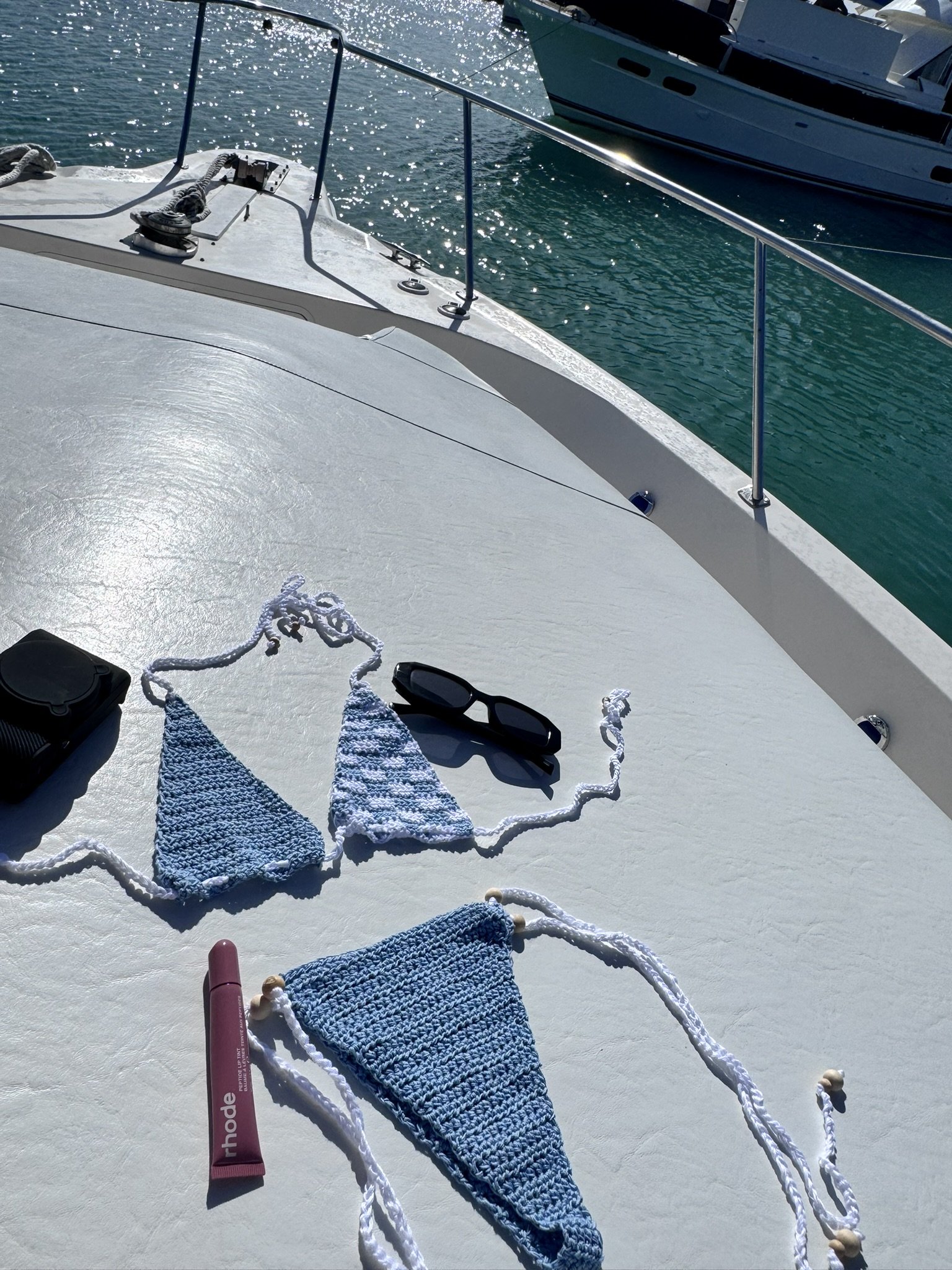 Checkmate Bikini Set - Sky