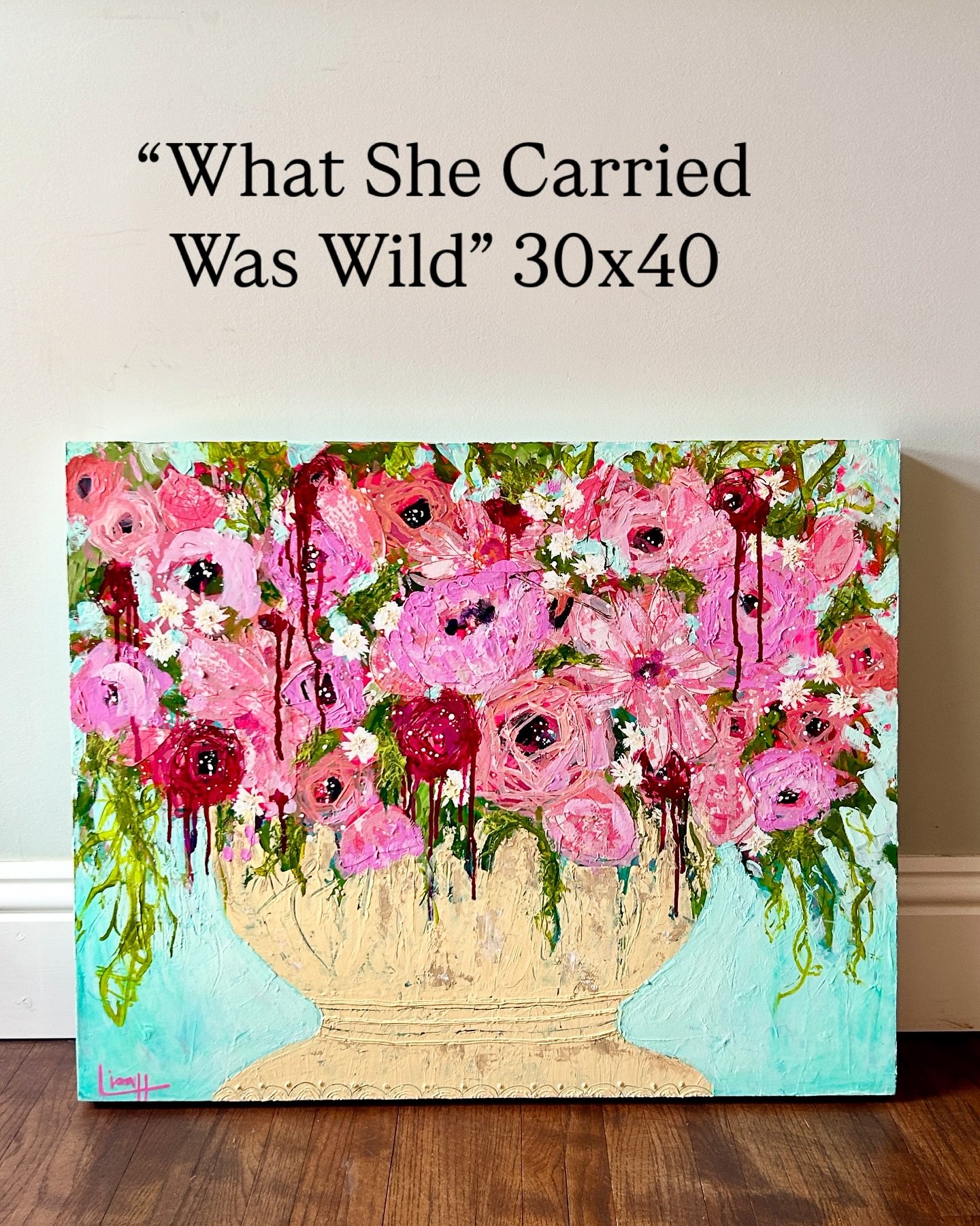 &ldquo;What She Carried Was Wild&rdquo; is sold! 🔴 

*Can you spot the hidden bird?&rdquo;

This piece is from the Bittersweet Blooms collection. I created a huge vessel with a wild amount of blooms, like a lot. 

How many of us are carrying around 