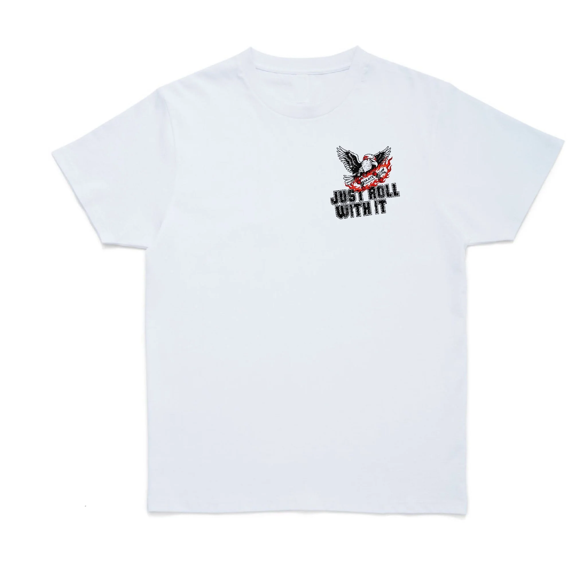 Adults Just Roll With It Tee 26 | White