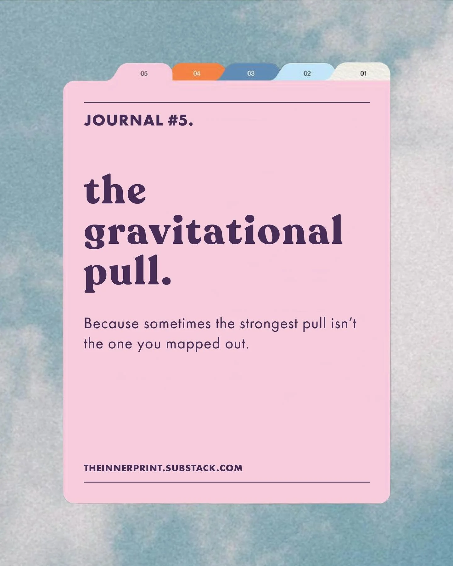 The Universe has jokes. You plan, it pulls. ✨
Journal 5 is live: The Gravitational Pull. Hot tips inside for navigating your Crown + Ajna (defined or undefined). Link in bio.