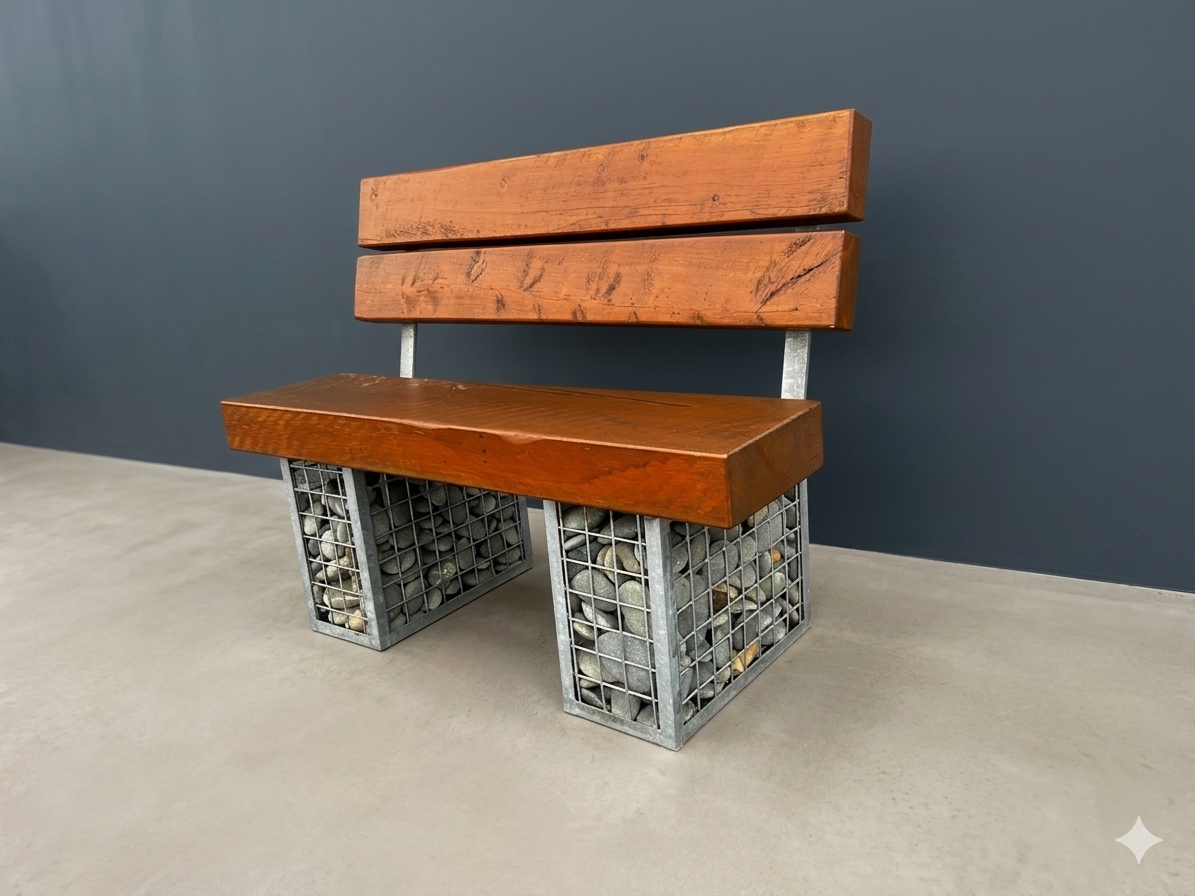 S21 - Gabion Garden Seat