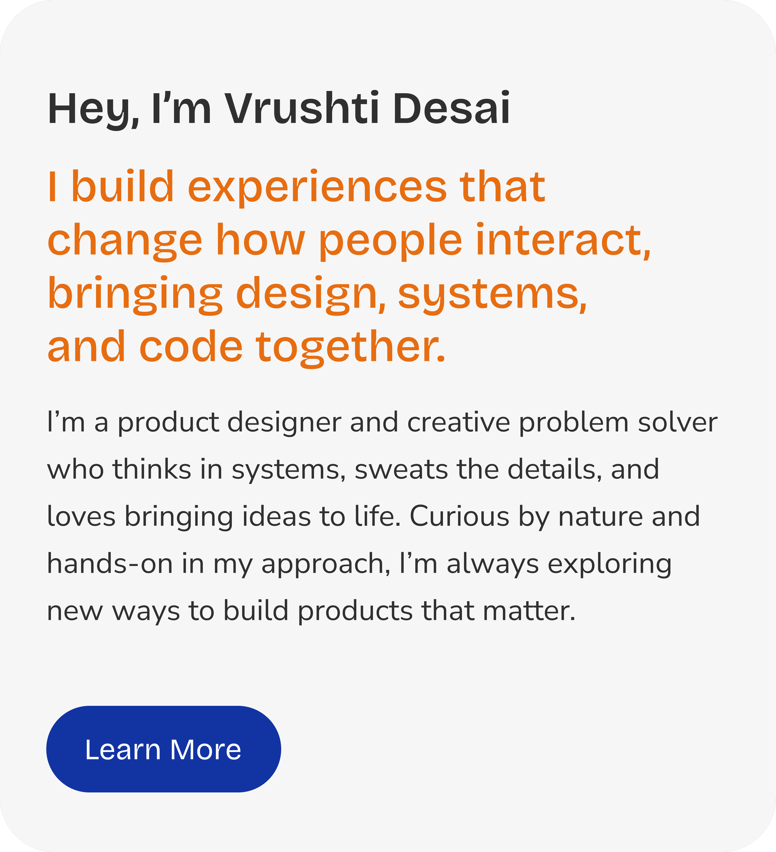Portfolio introduction