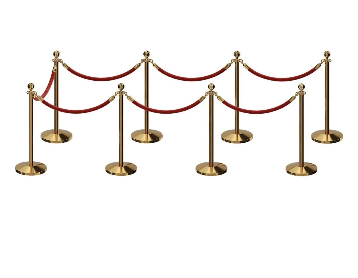 Red Rope Stanchions (1set)
$65