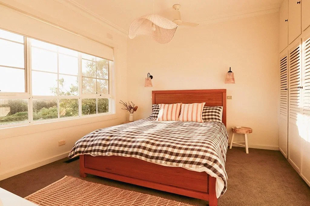 Bright and comfortable bedroom interior in Warrnambool accommodation