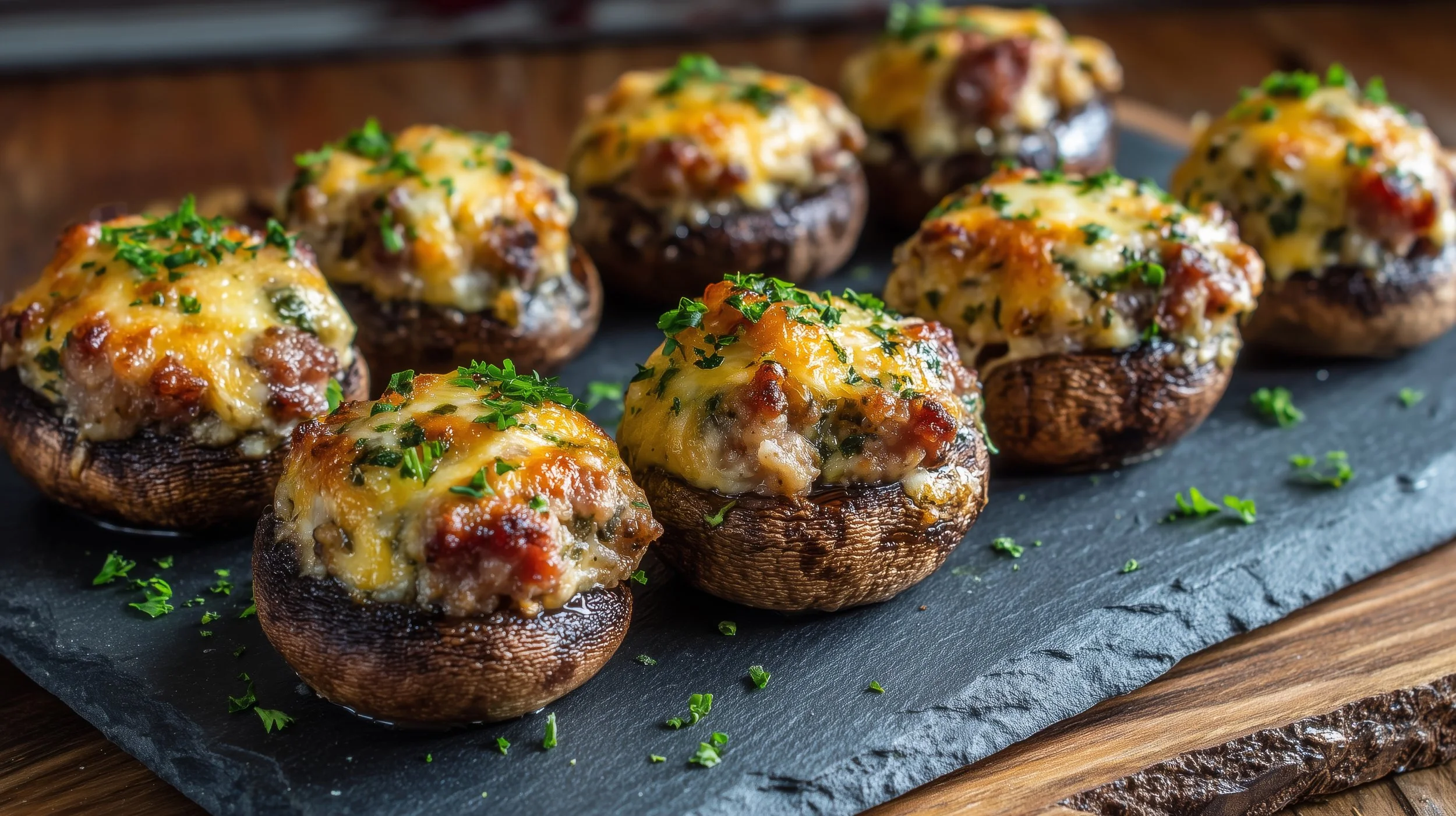 Sausage-Stuffed Mushrooms