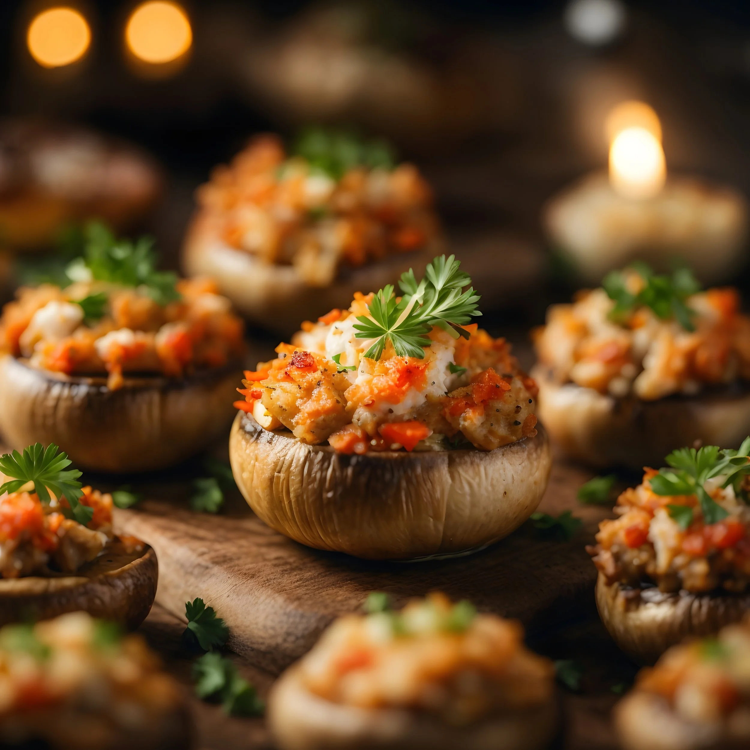 Crab-Stuffed Mushrooms