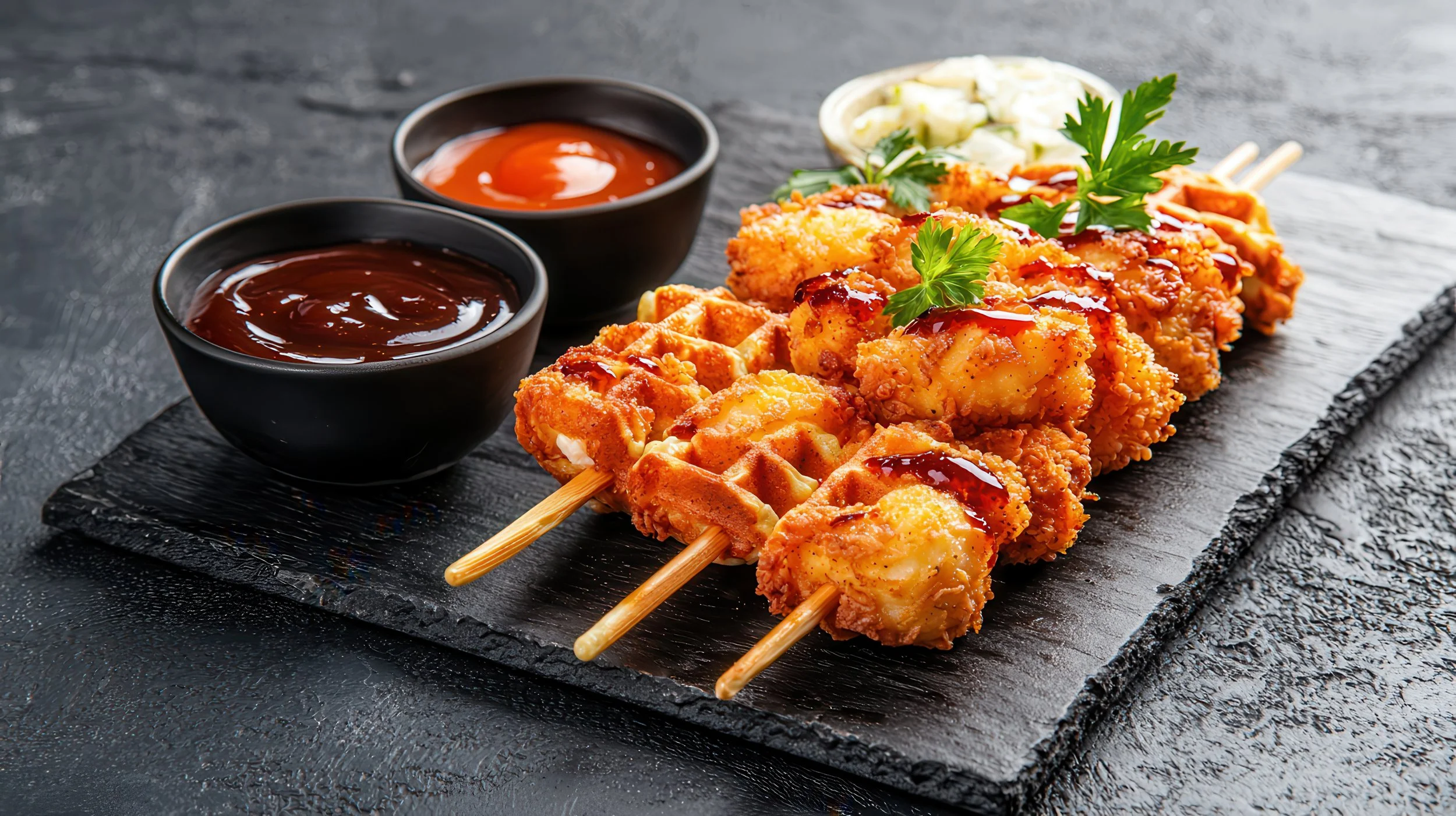Chicken & Waffle Skewer