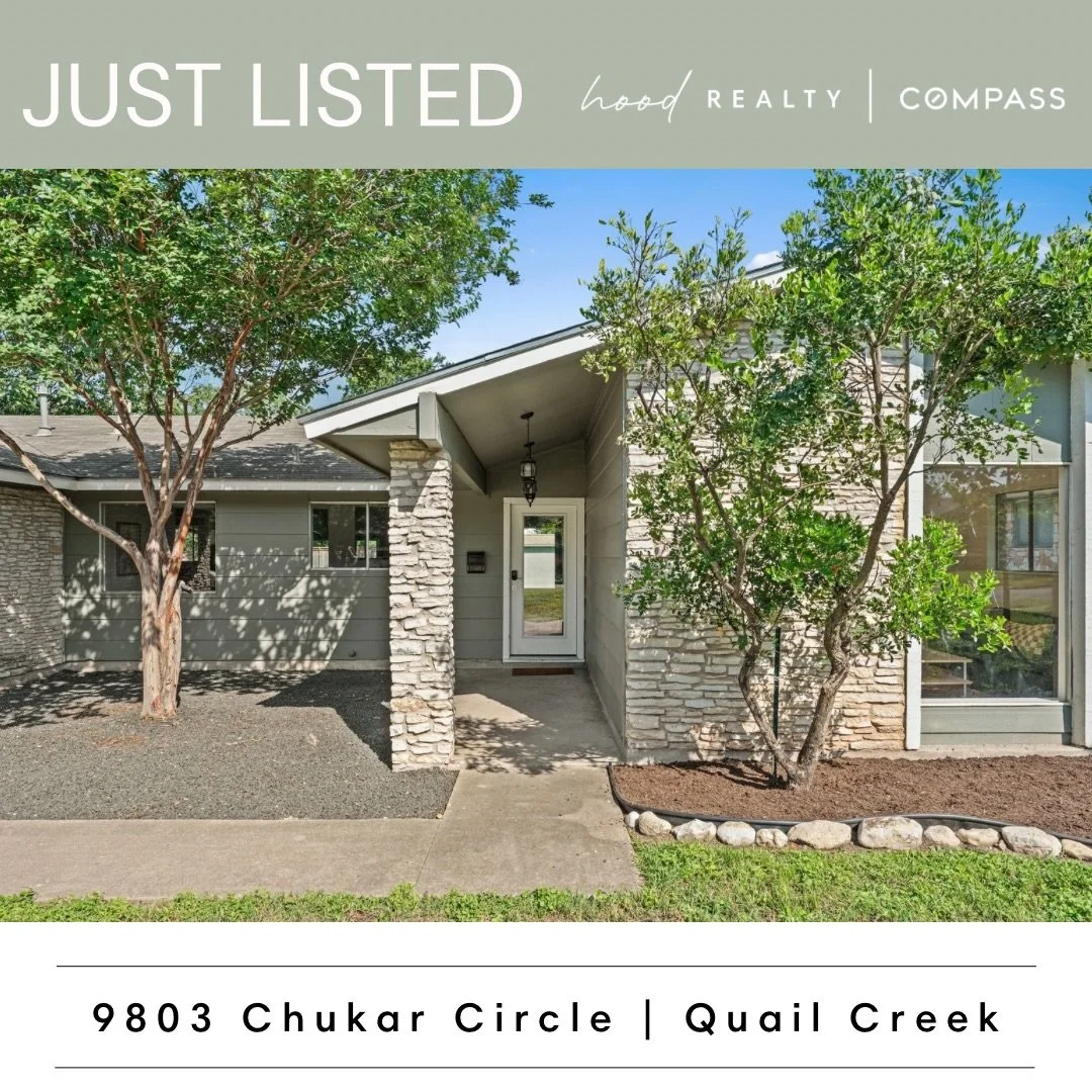 9803 Chukar Circle just hit the market in Quail Creek! 

White oak floors, beamed vaulted ceilings, a wood burning fireplace, and a yard so flat it will confuse you if you&rsquo;ve been shopping in Austin for more than a week.
Minutes from the Domain