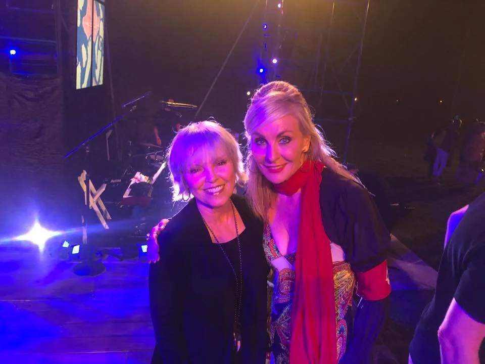 Judy with Pat Benatar after the Concert Staged Reading of THE ROMEO & JULIET PROJECT, a new musical featuring the music of Pat Benatar and Neil Giraldo