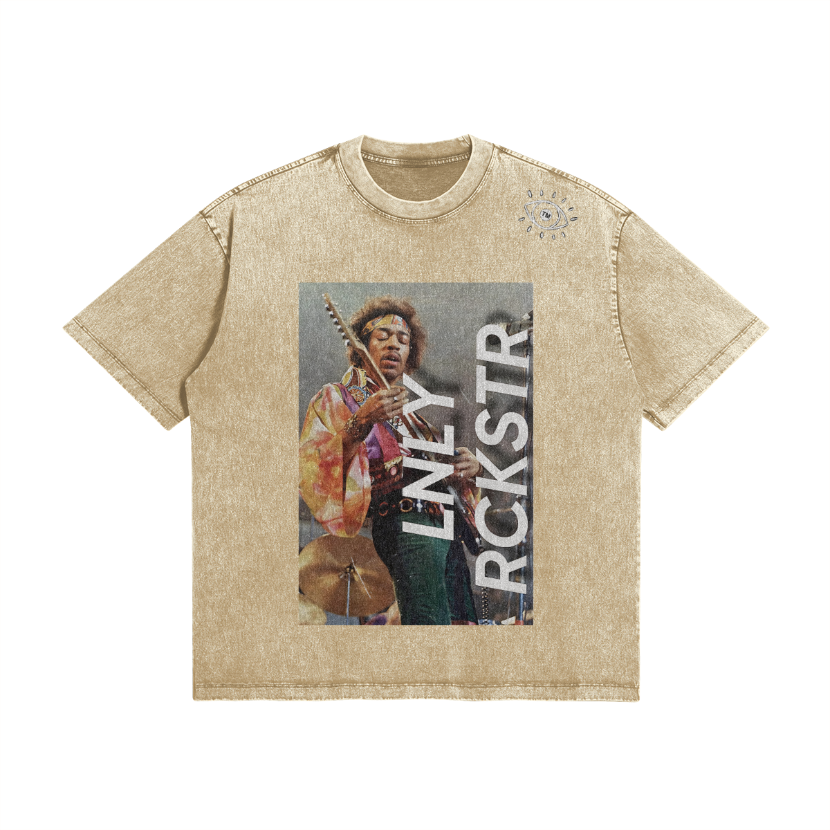 Lonely Rockstar Jimi Hendrix Box Logo Tee