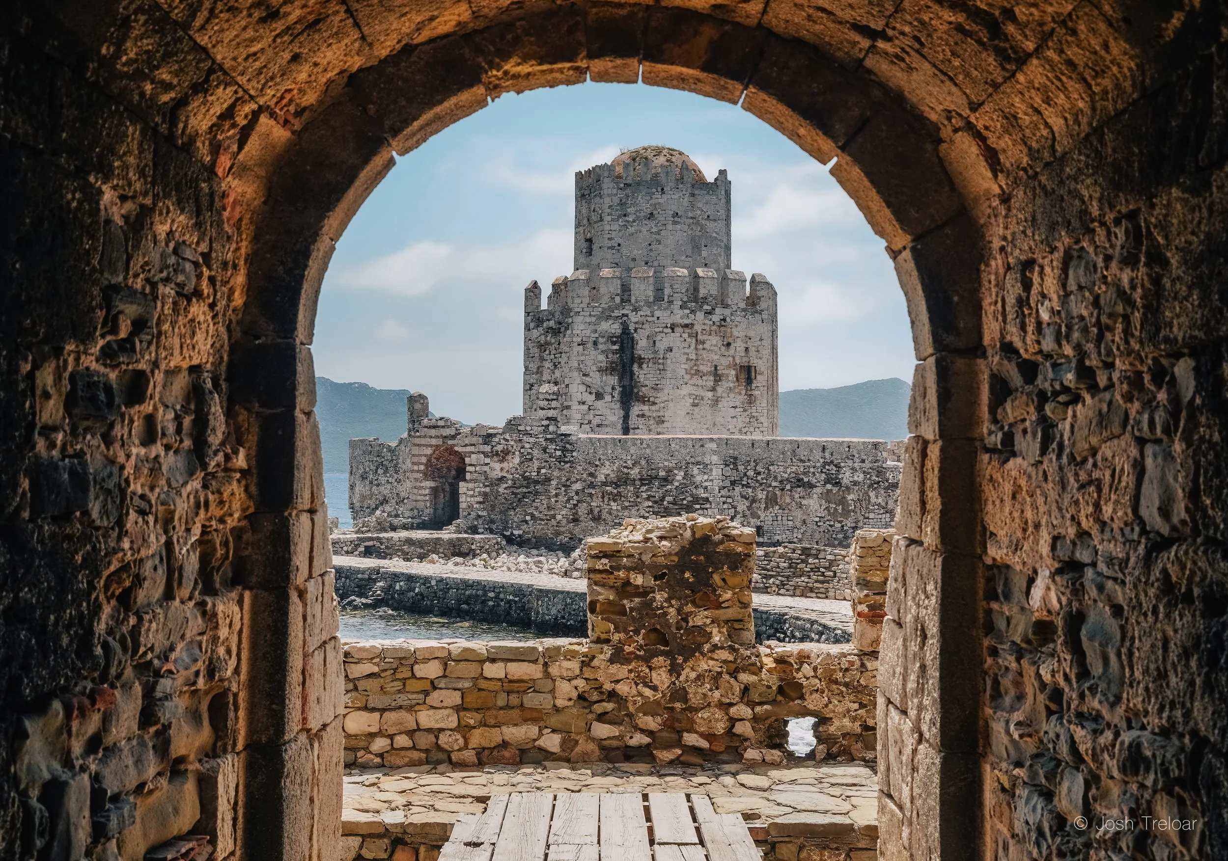 Bourtzi of Methoni Castle, Methoni, Greece