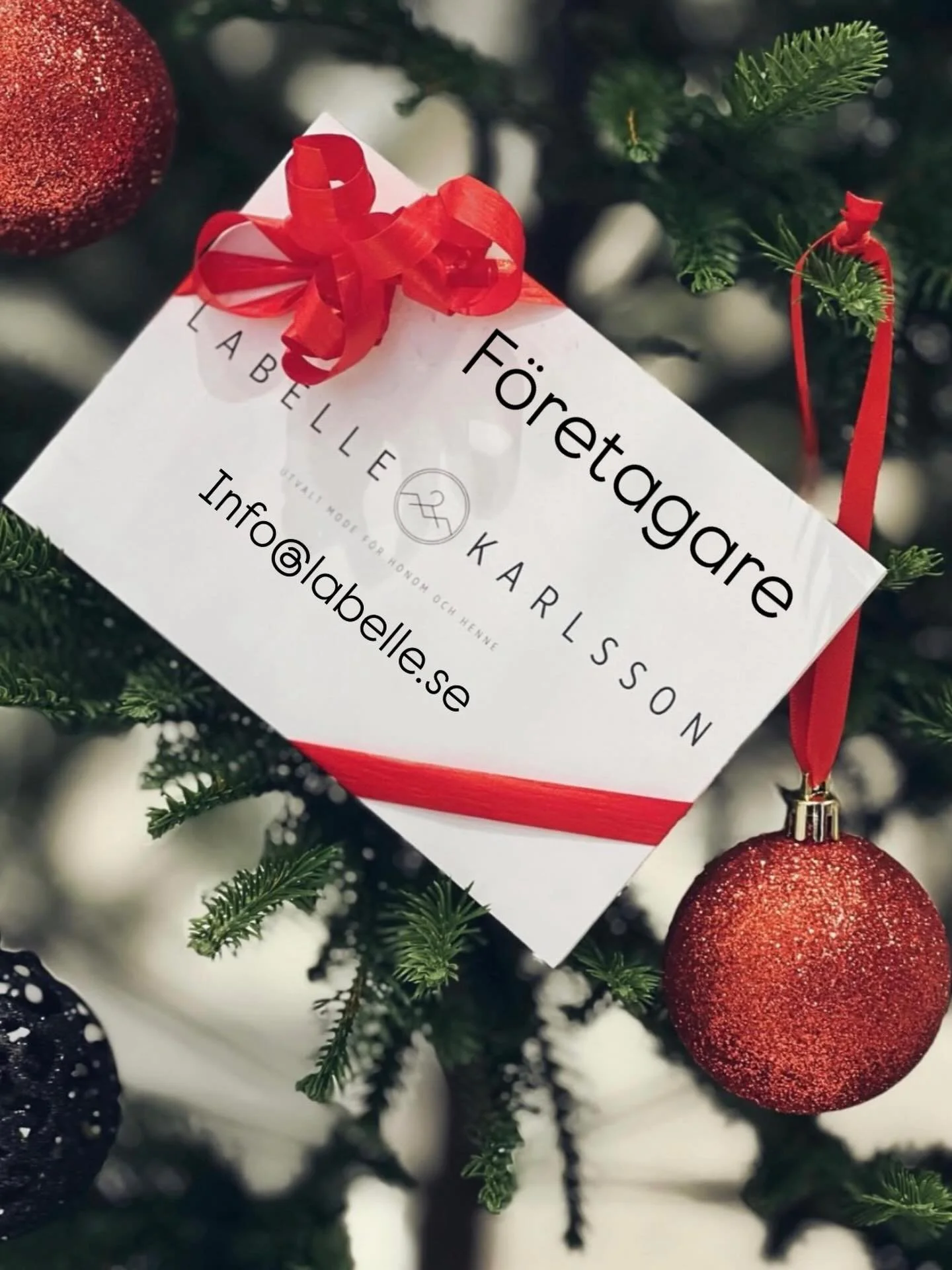 F&ouml;retagare se hit‼️

Uppskattad julklapp; ett presentkort fr&aring;n 
Labelle &amp; Karlsson, Maila in din best&auml;llning och f&aring; det inslaget!
Klappat &amp; klart 🎁

Info@labelle.se