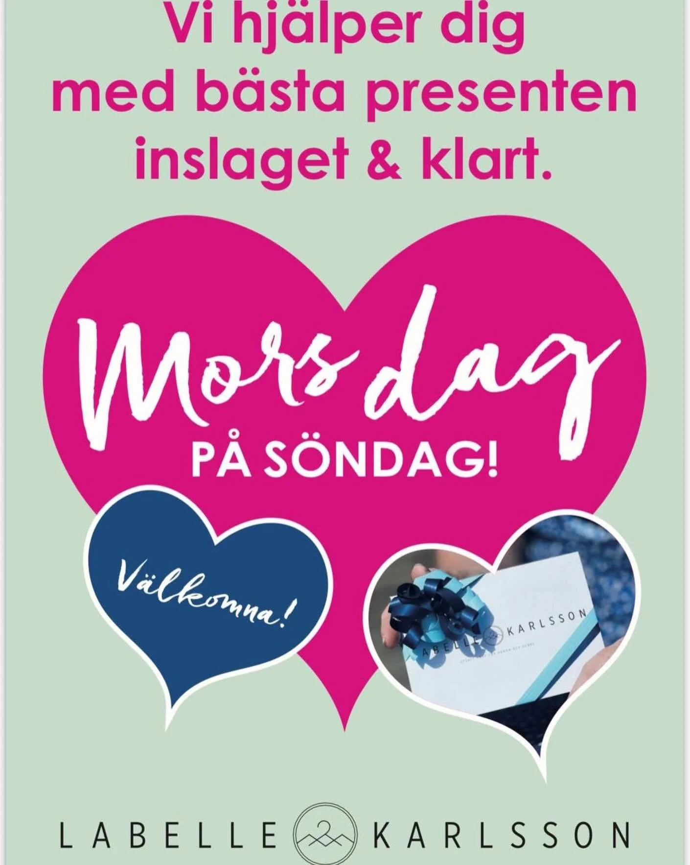 Snart &auml;r det Morsdag 🌿🌸🌿

Varf&ouml;r inte &ouml;verraska mamma med ett presentkort och personlig styling,,? 

V&auml;lkomna! 🌸🌿🌸