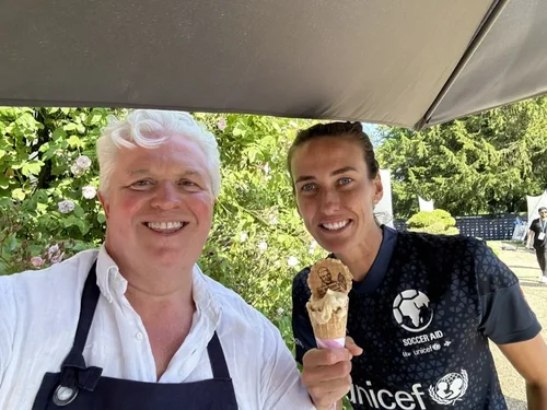 Gelato at Soccer Aid