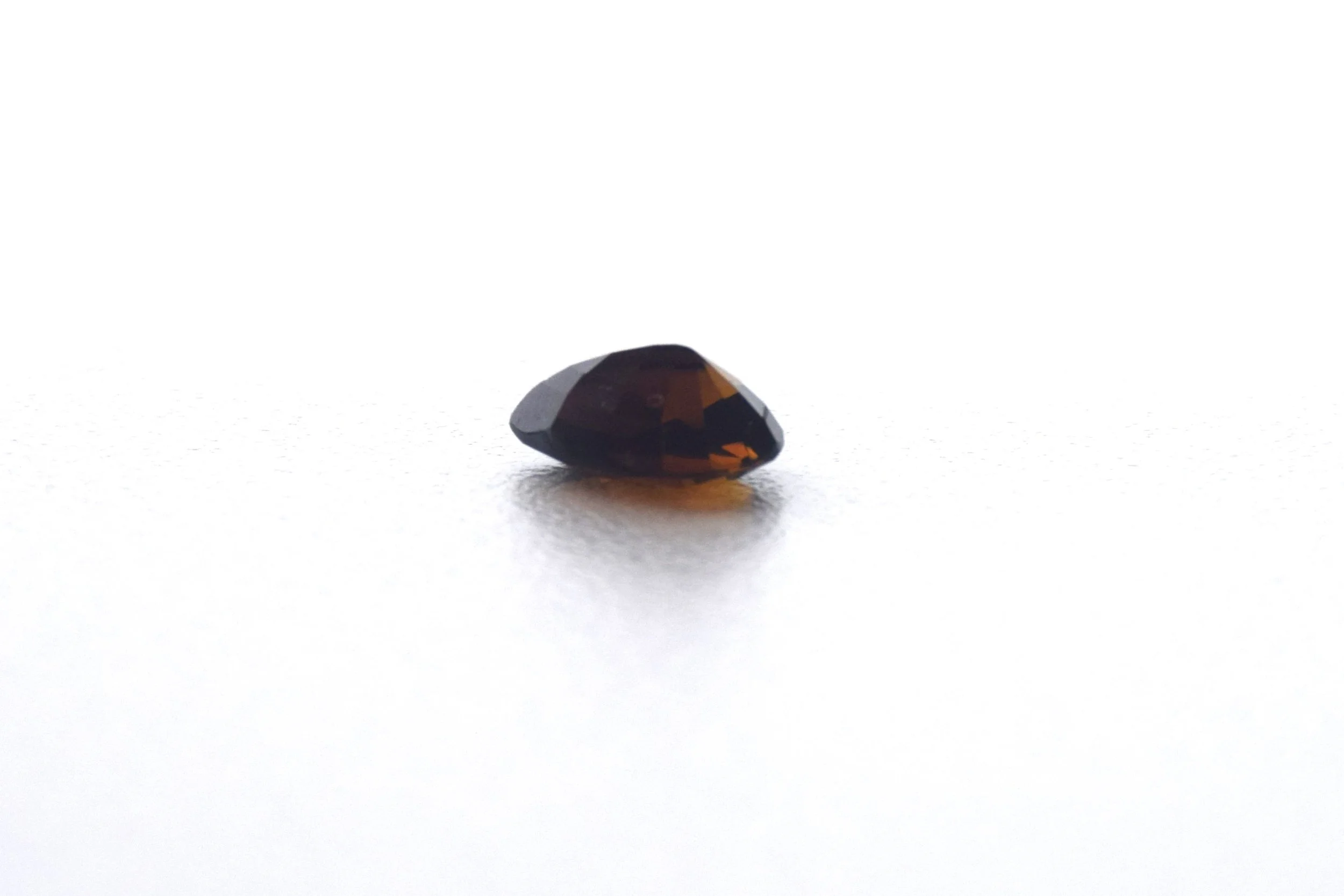 4 CT HONEY TOURMALINE DARK BROWN PEAR SHAPE