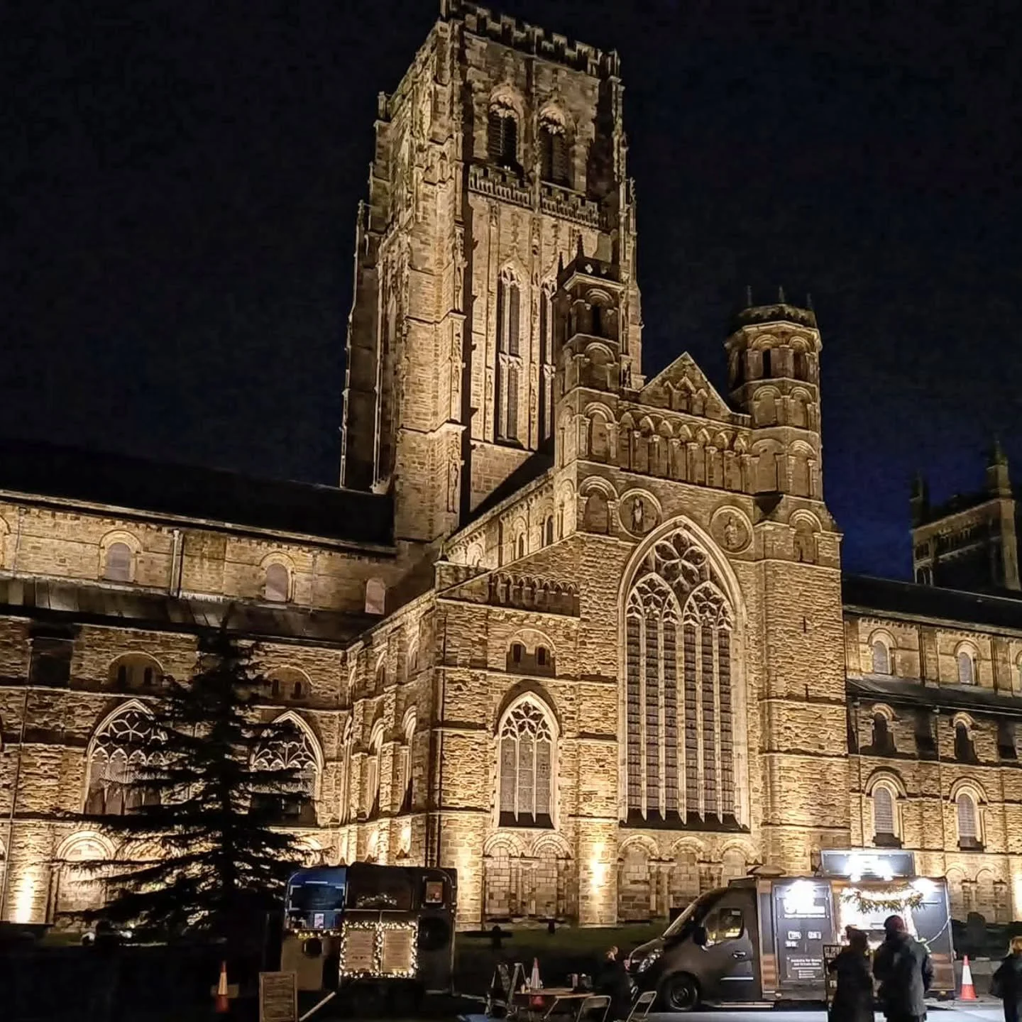 Thank you, and good night. 

Three hectic days on Palace Green at Durham, and I'm struggling to recall the last time I saw daylight!

What a stunning sight this magnificent cathedral is on the final commute of the year. 

Thank you so much for your s